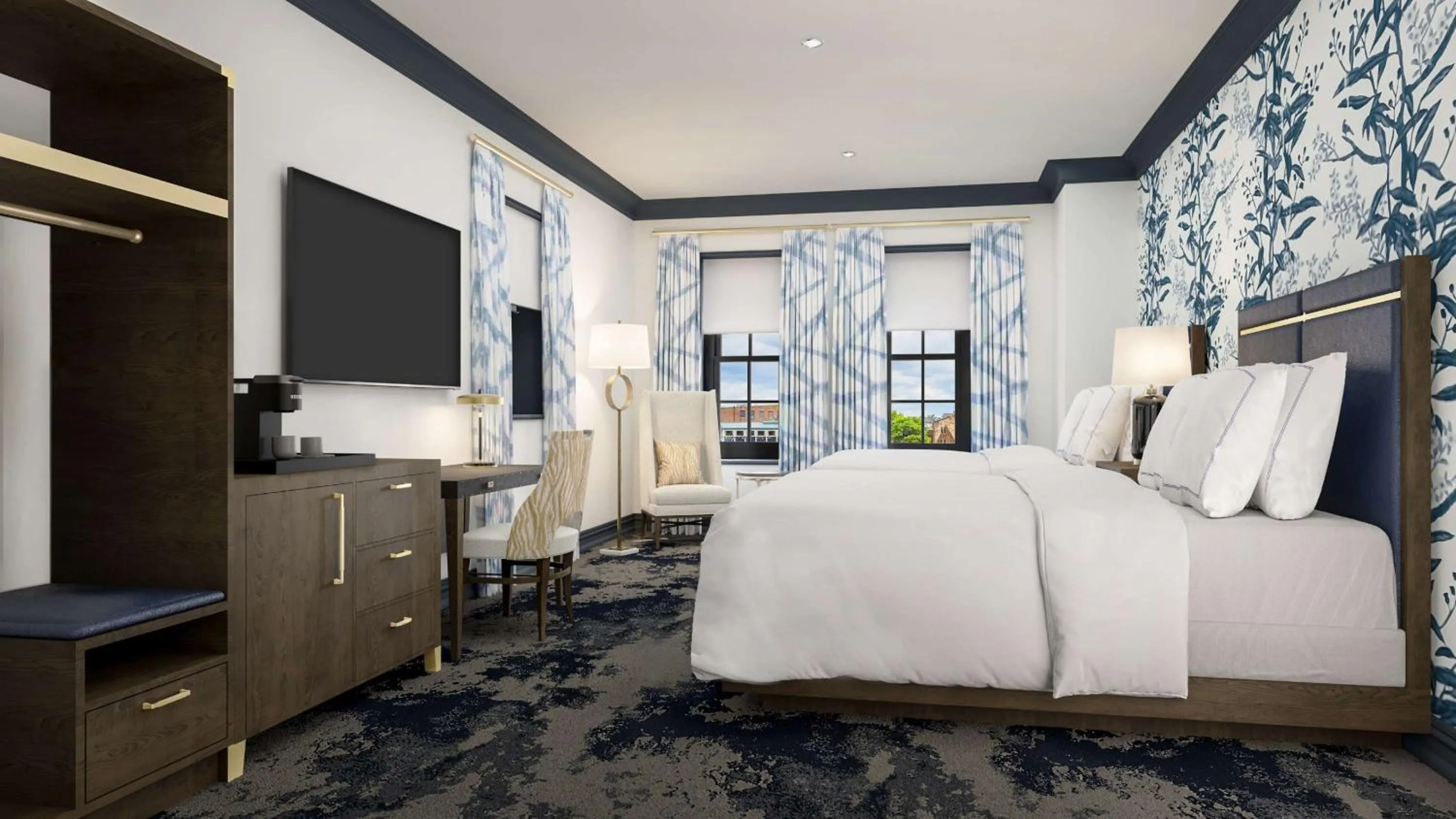 Bed in Admiral Fell Inn Baltimore Harbor, Ascend Hotel Collection