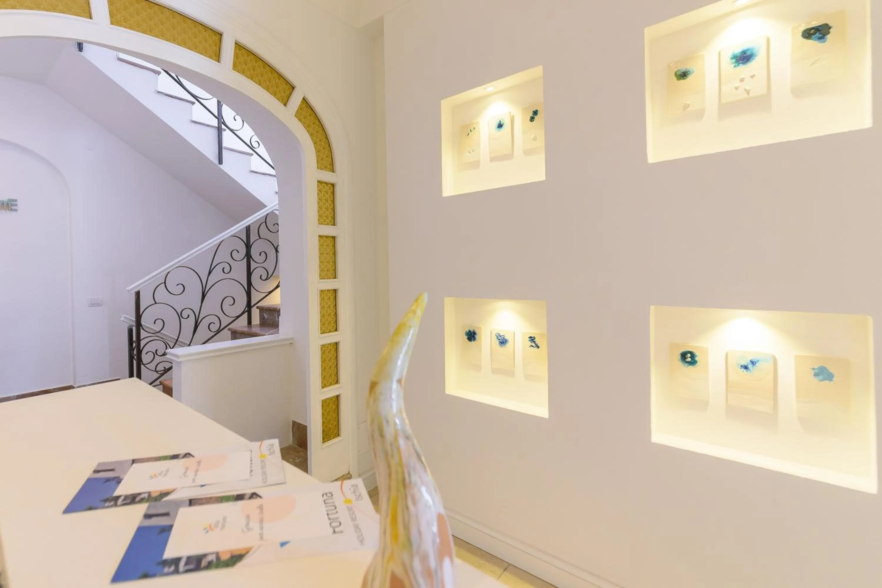 Lobby or reception, Bed in Villa Fortuna Holiday Resort