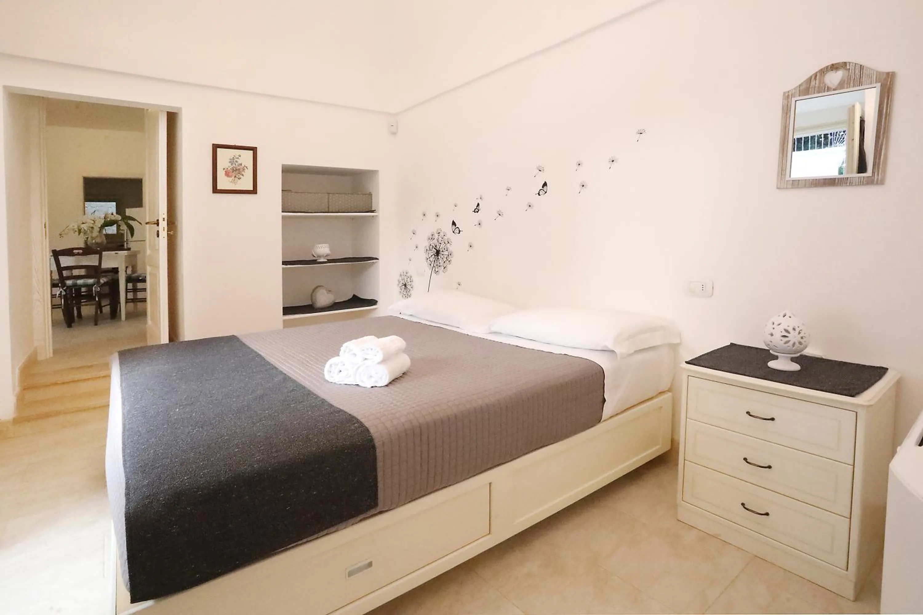 Bedroom, Bed in Villa Rosato