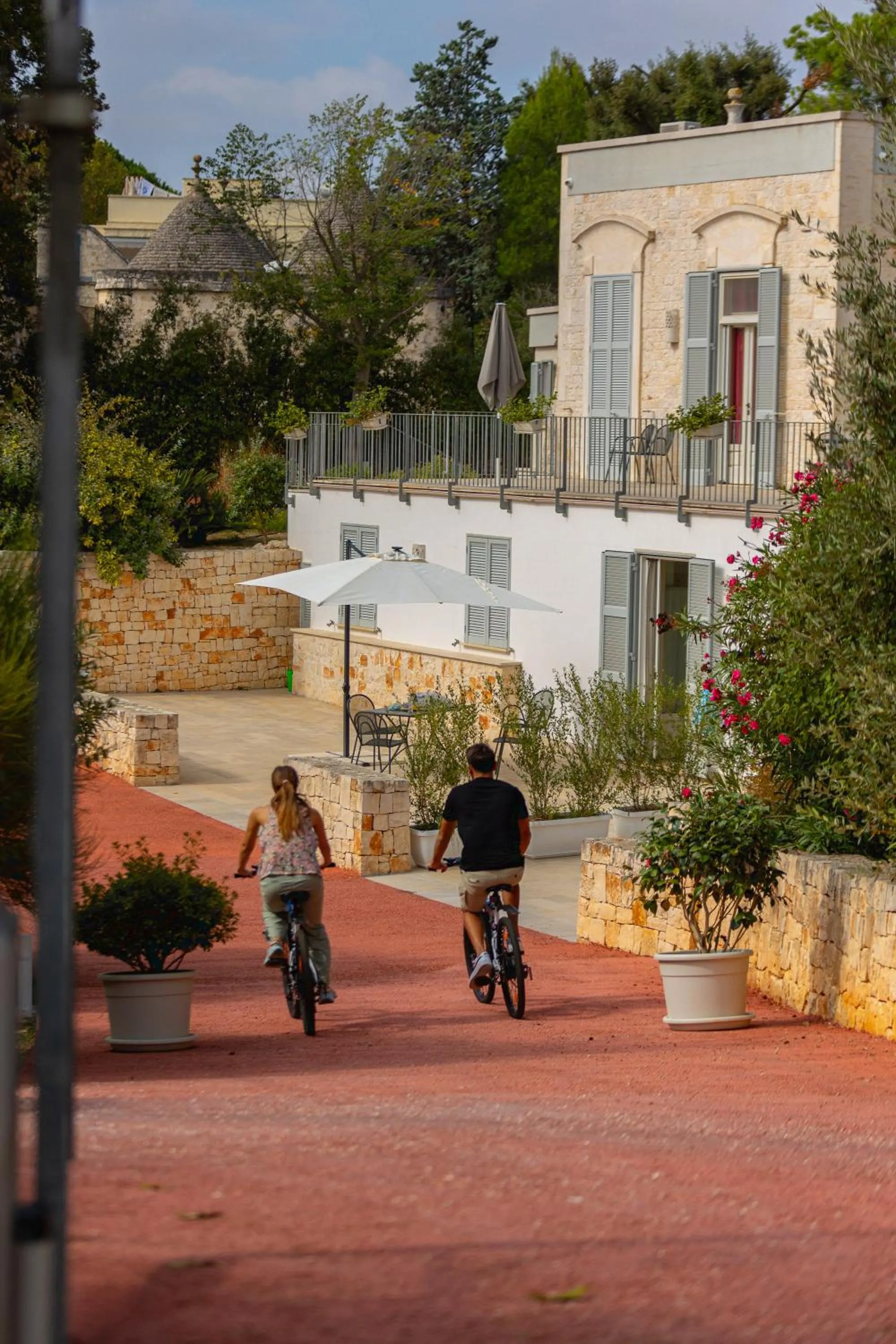 Cycling in Villa Rosato