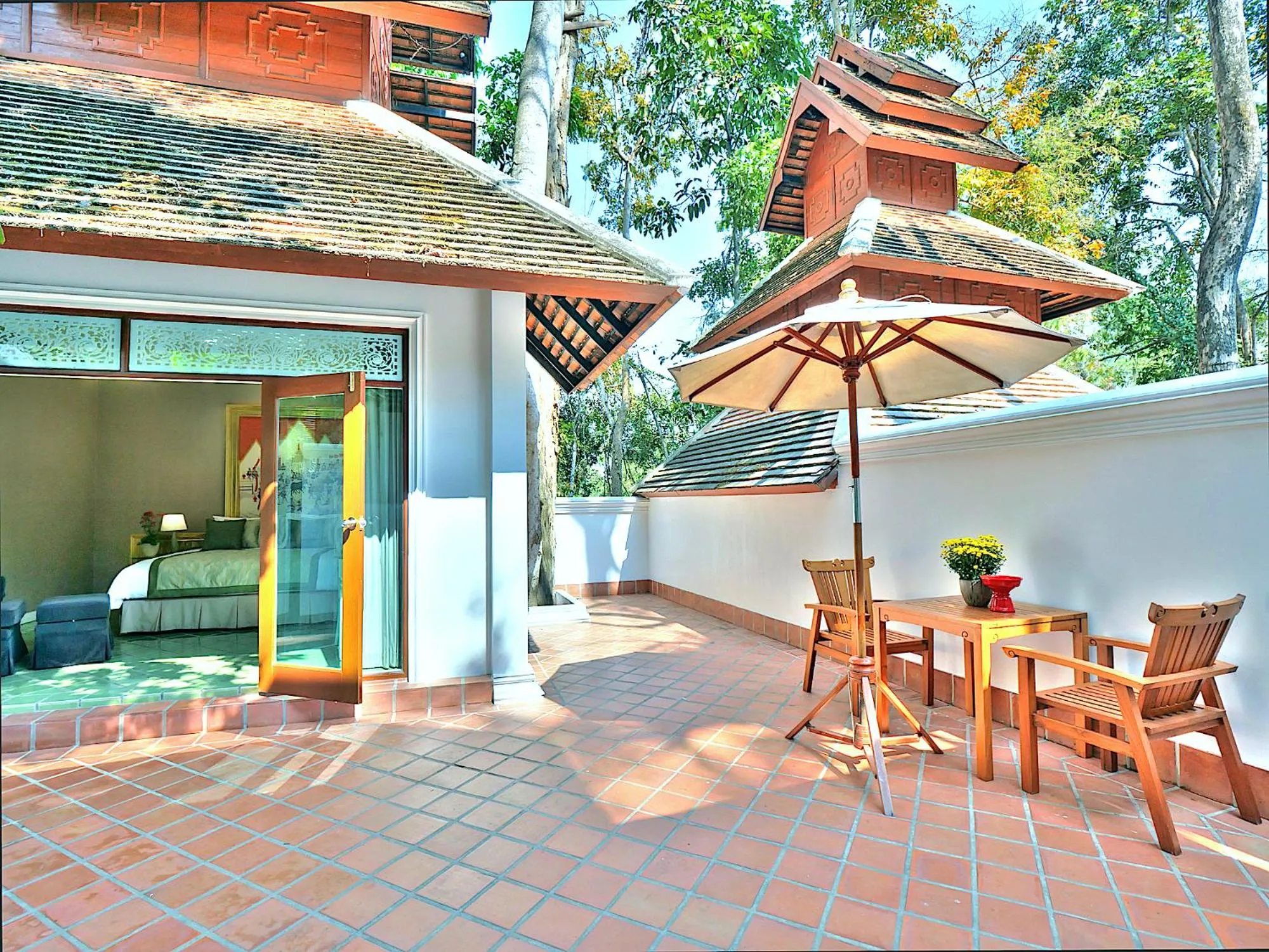 Patio in MonPanaNont Wellness Resort & Spa