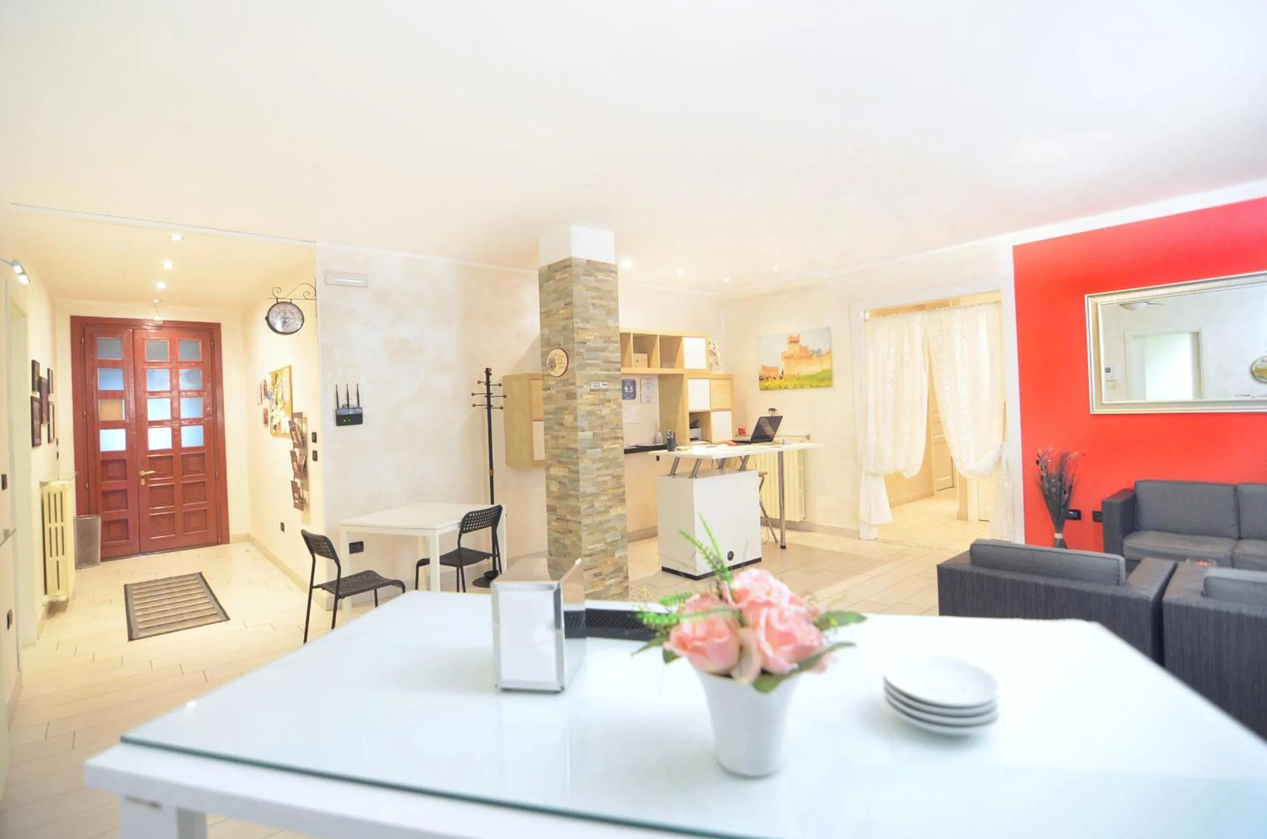 Communal lounge/ TV room in La Villa di Montagnana