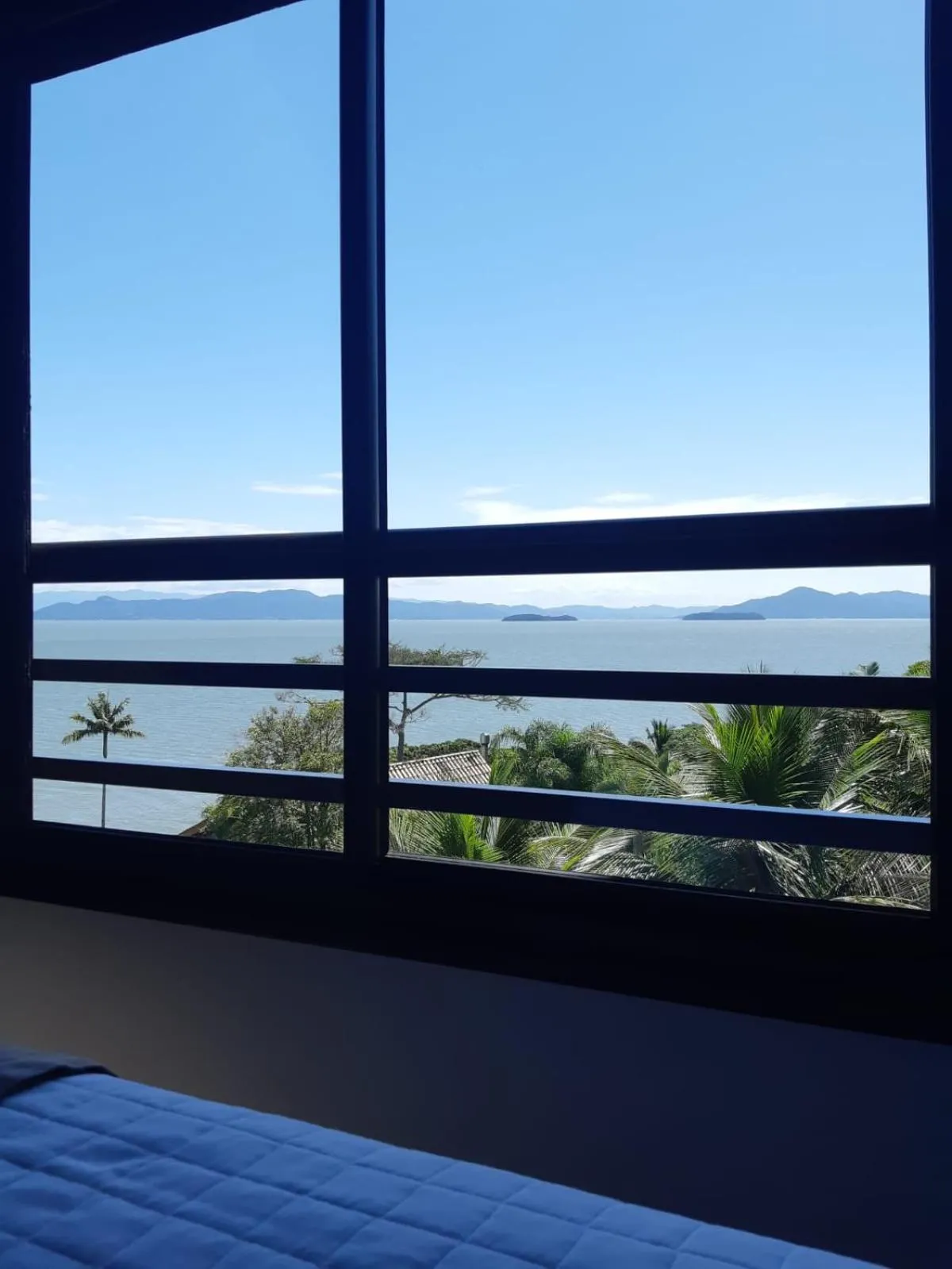 View (from property/room), Bed in Suítes com Vista Panorâmica de Florianópolis