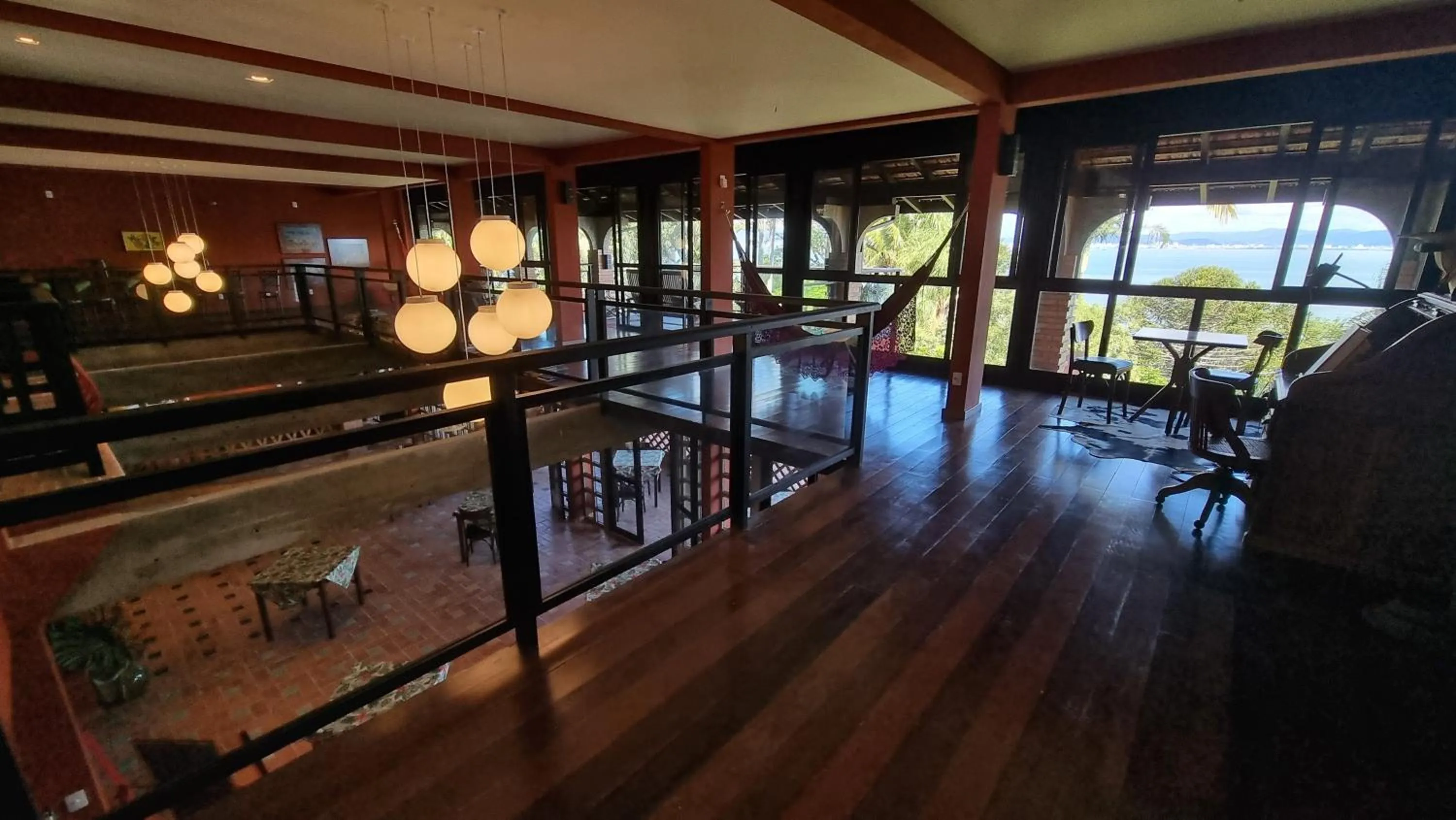 Living room in Suítes com Vista Panorâmica de Florianópolis