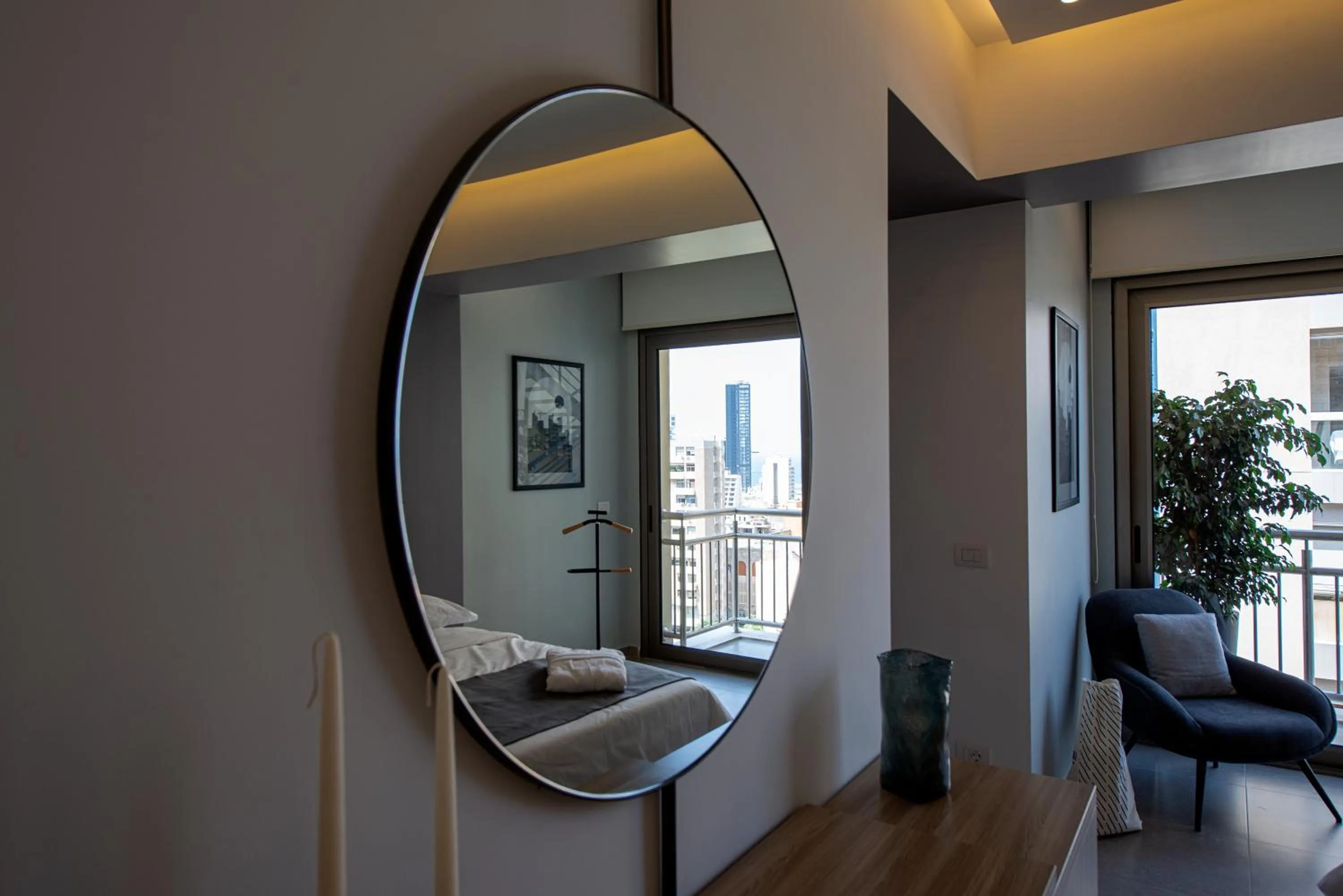 Bed in ZUR Studios and Suites