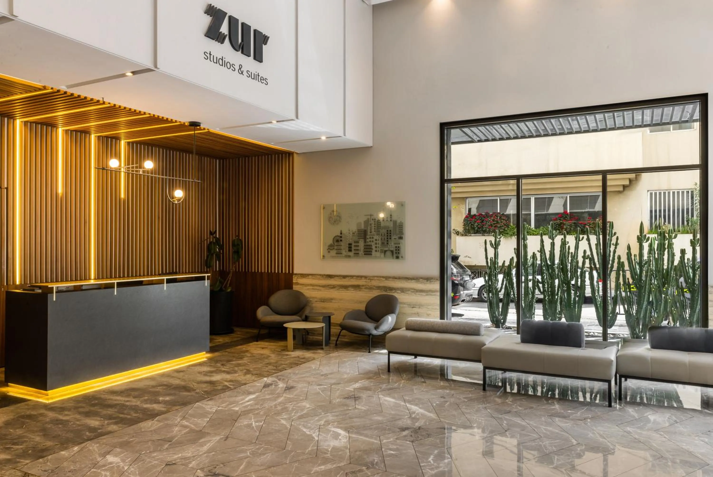 Lobby or reception in ZUR Studios and Suites