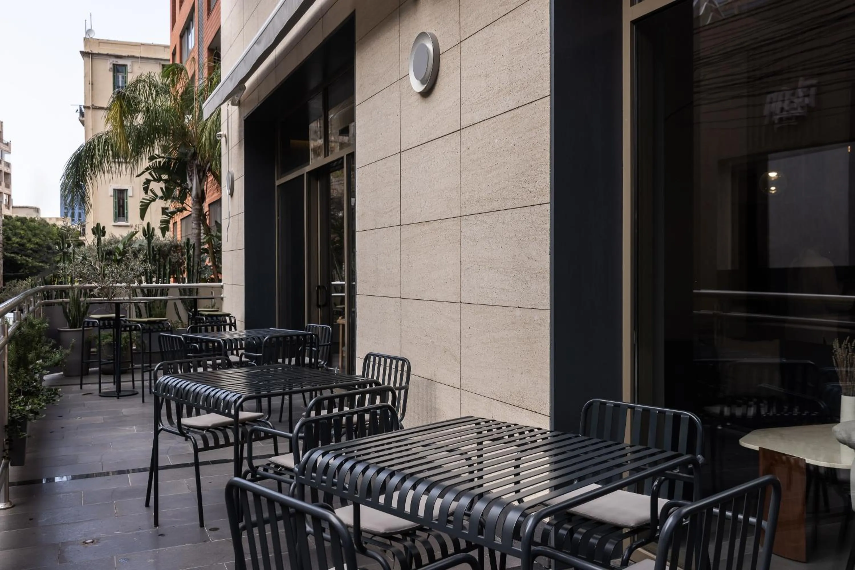 Patio in ZUR Studios and Suites