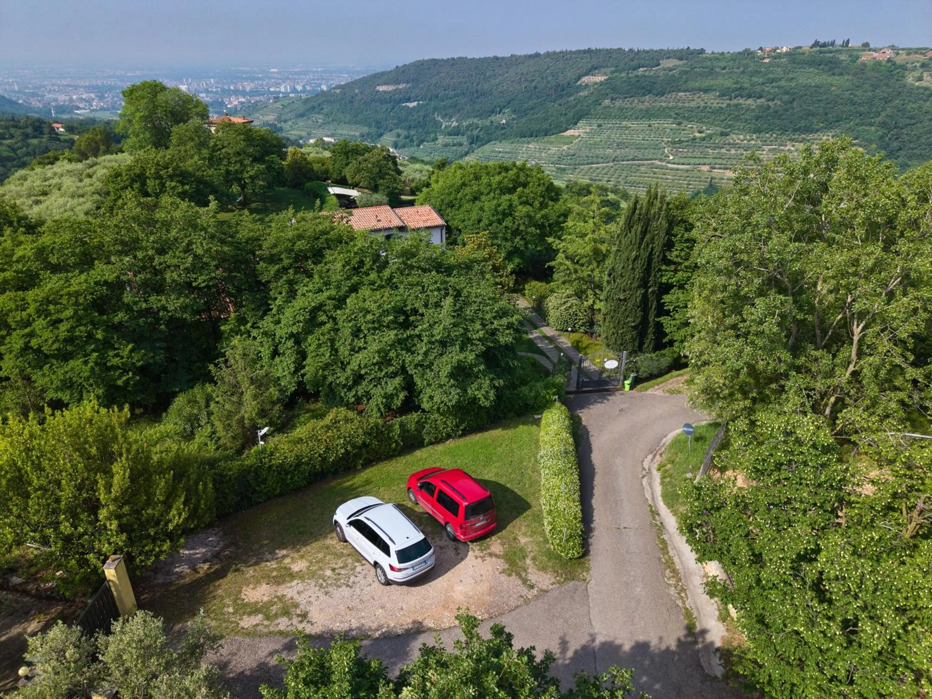 Bird's eye view in Villa Beatrice