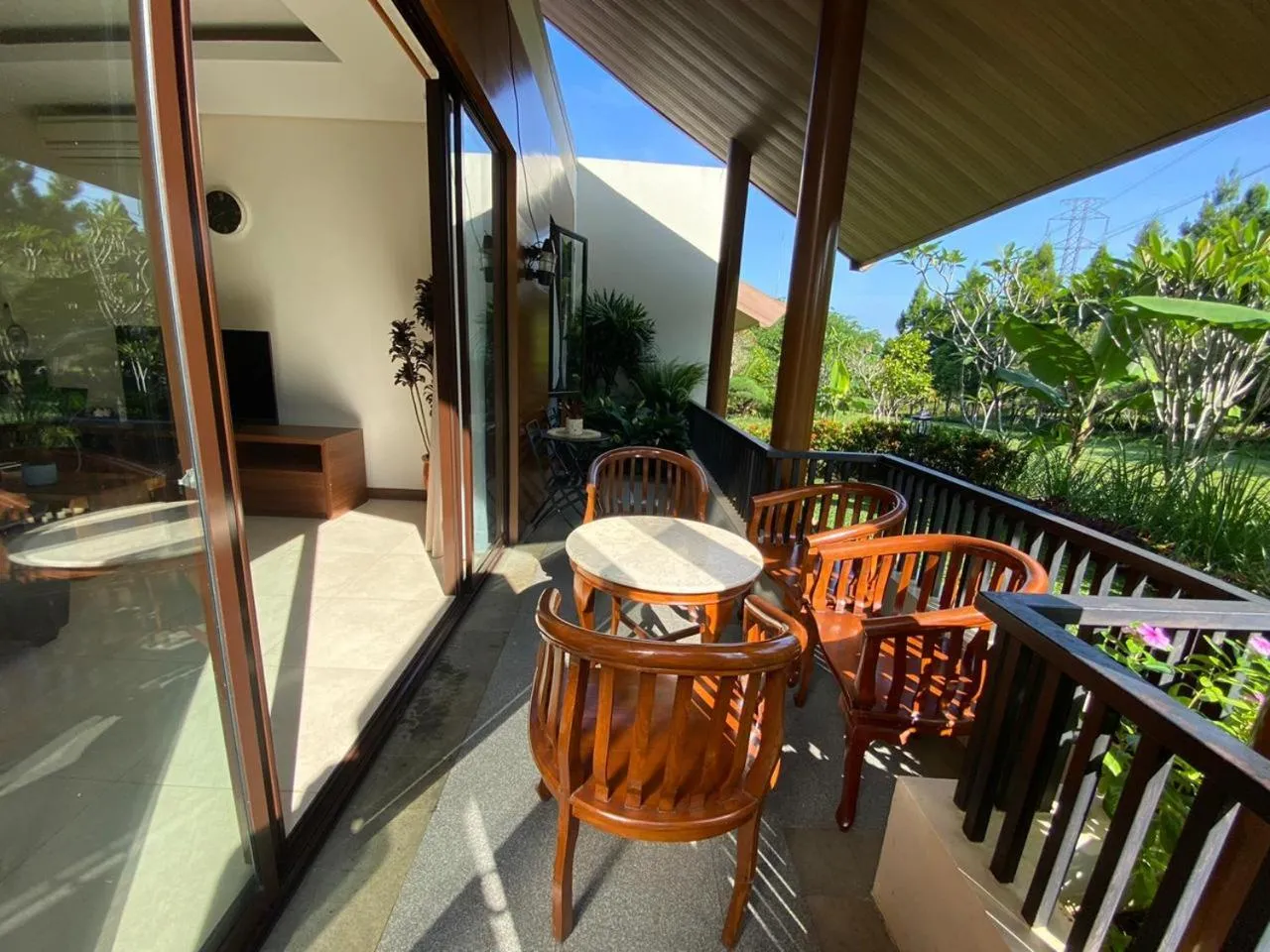 Patio in Luxurious Modern Villa at Vimala Hills