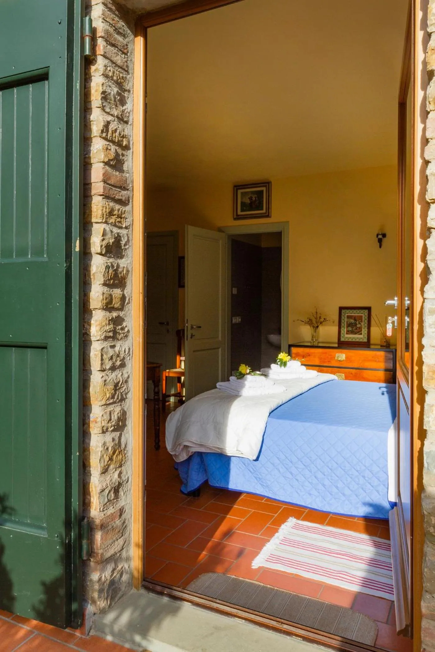 Bed in Rosso Del Chianti