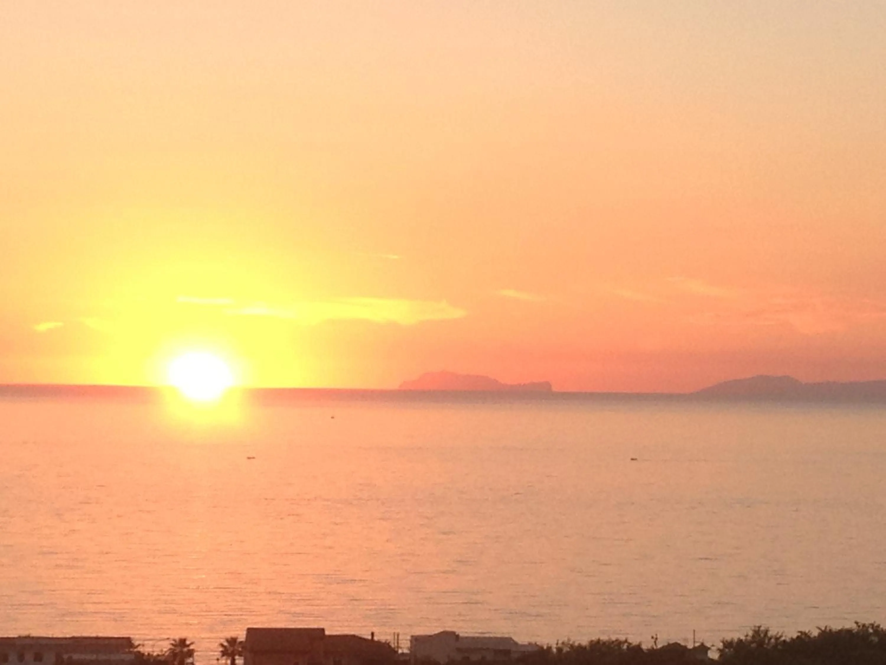 Sunset in B&B L'Ancora