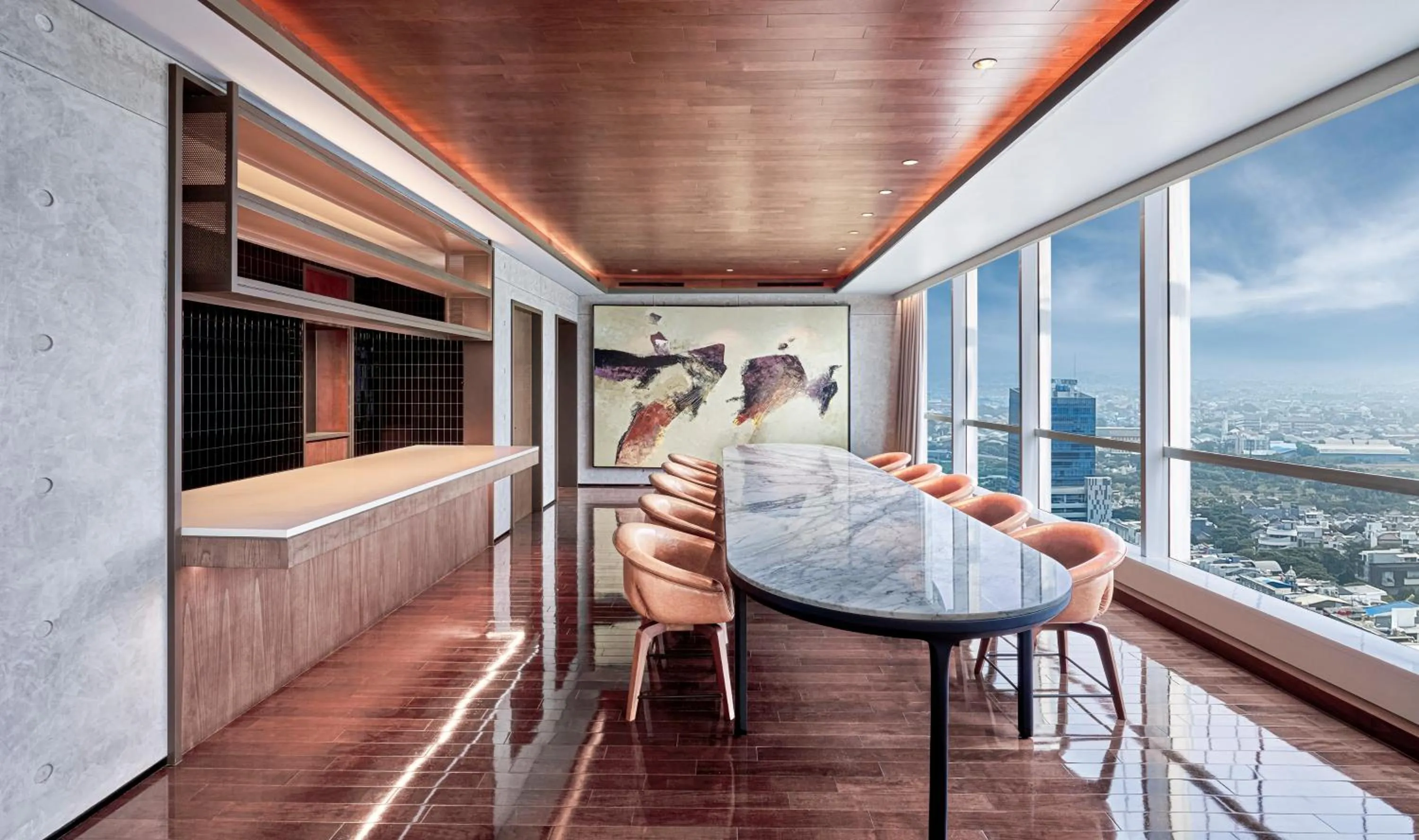 Dining area in Swissôtel Jakarta PIK Avenue