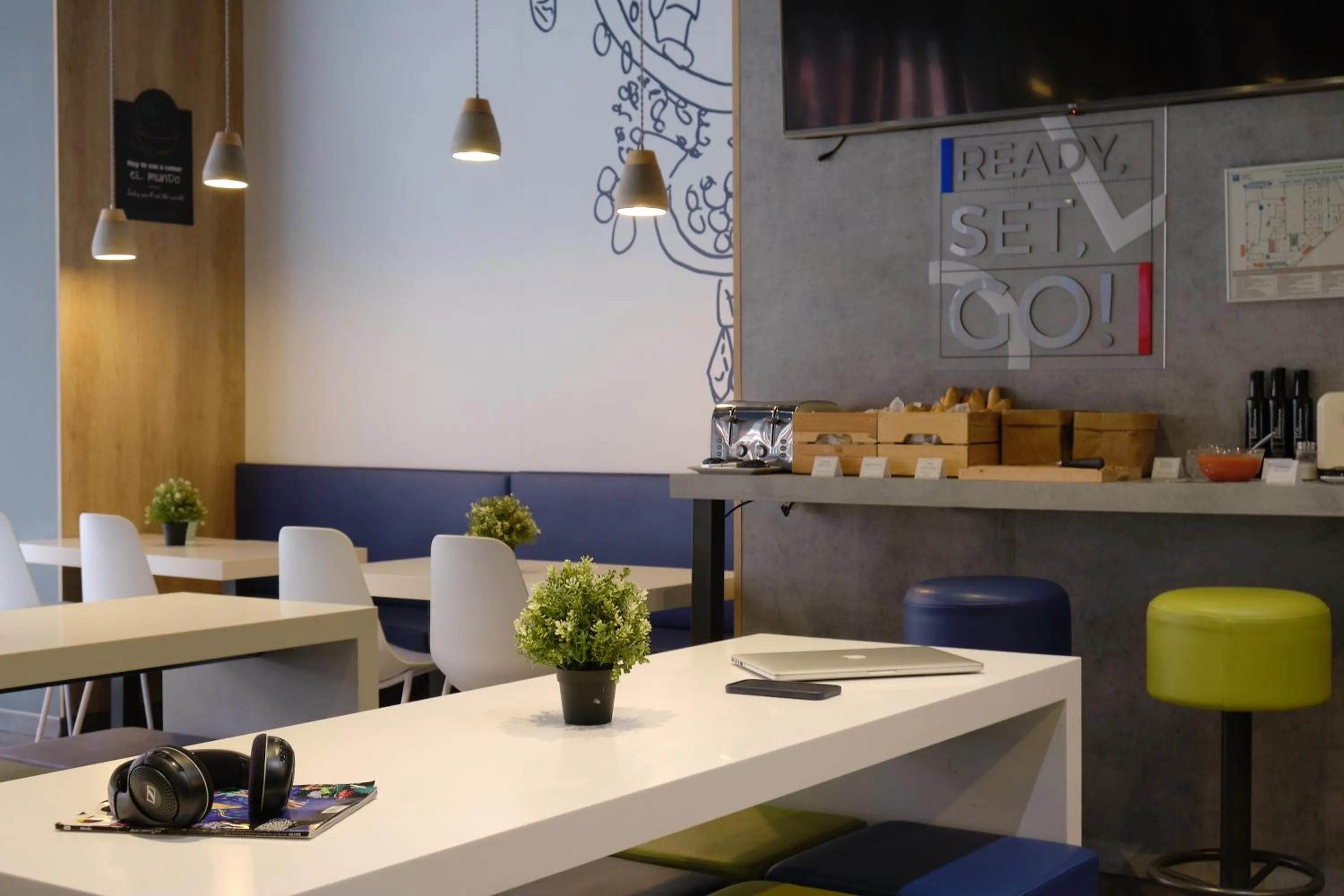 Buffet breakfast in Ibis Budget Bilbao City