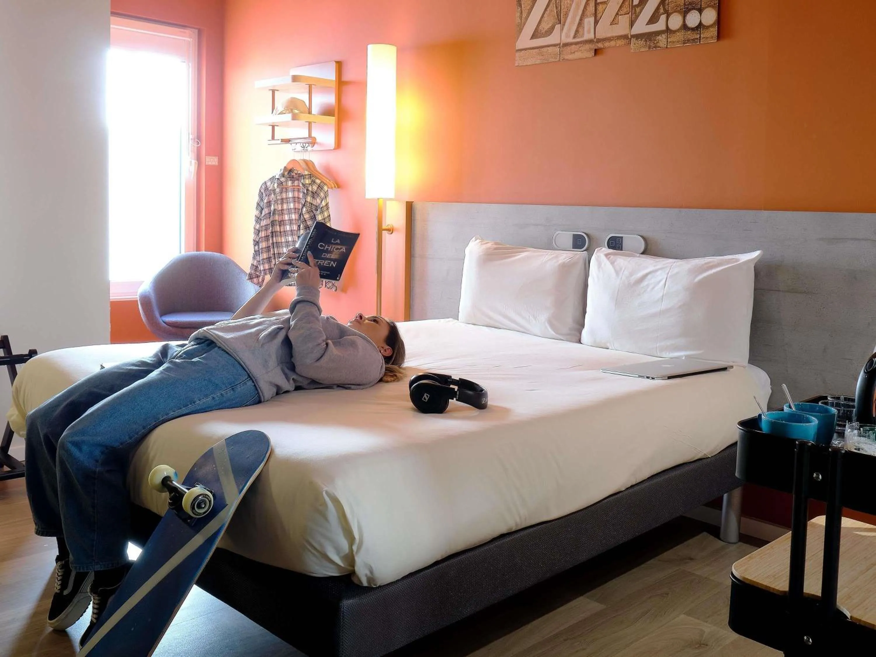 Bedroom, Bed in Ibis Budget Bilbao City