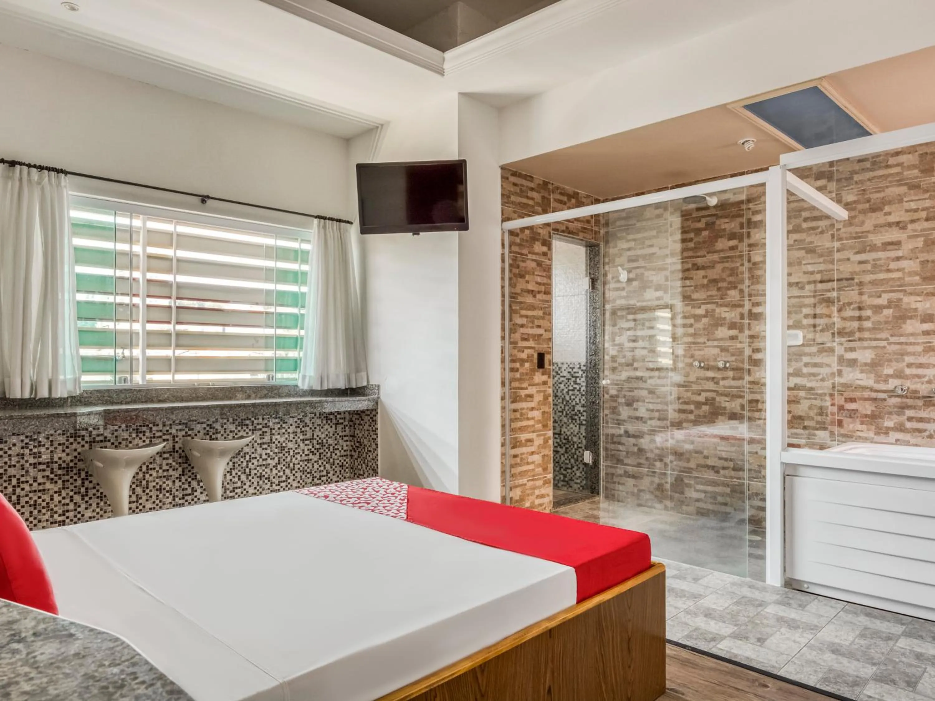 Bedroom in OYO Estrela Dalva, São Paulo