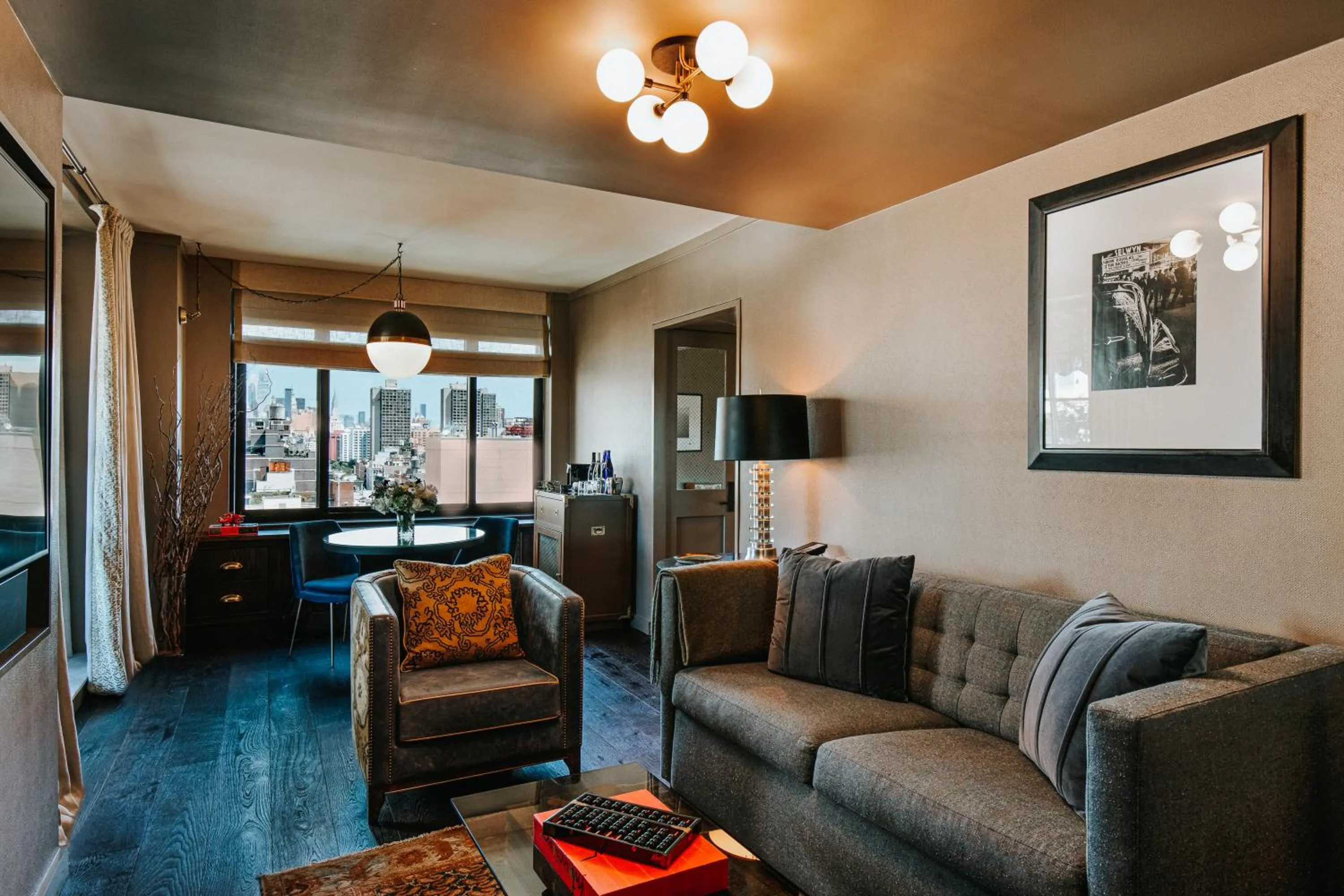 Living room in Soho Grand Hotel