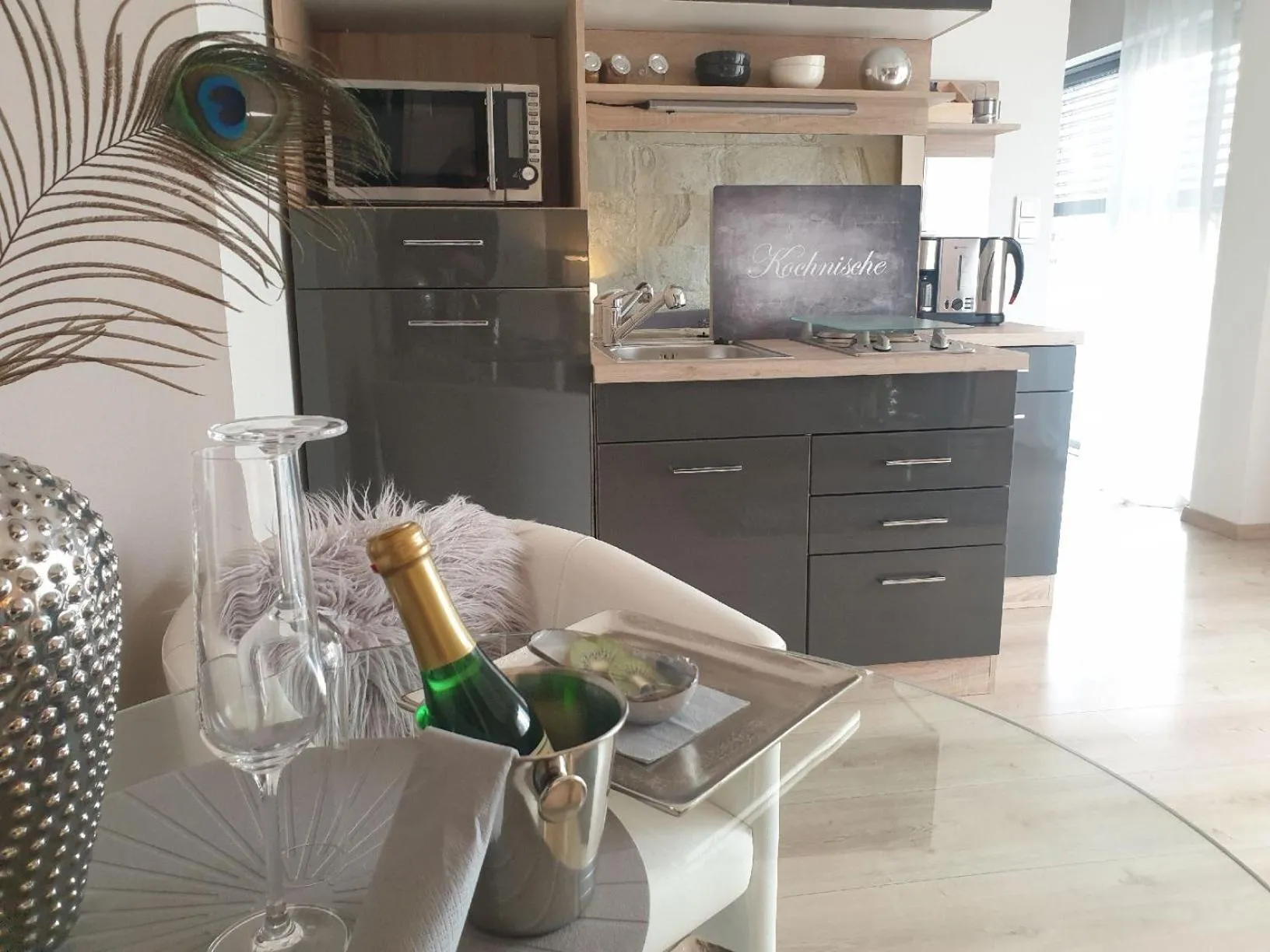 kitchen in Appart-Hotel REB_ART