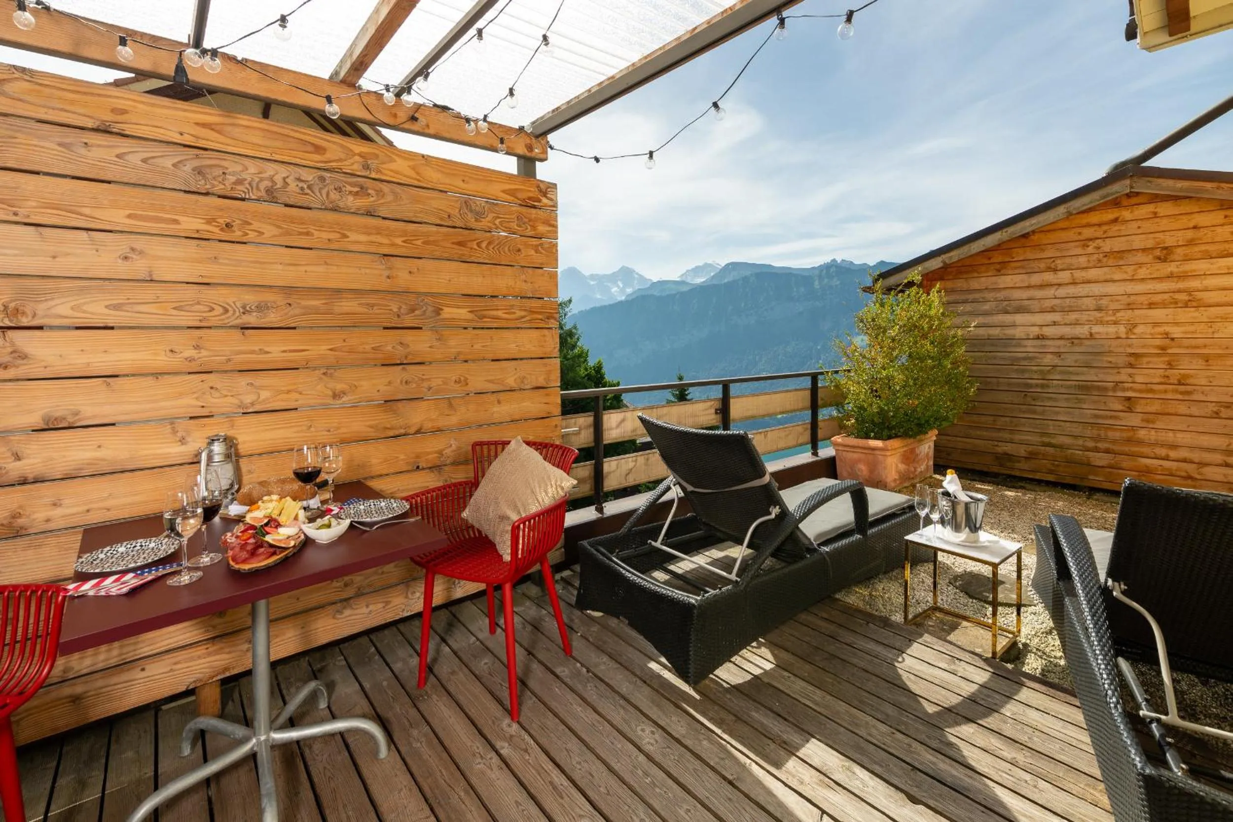 Balcony/Terrace in Hotel Zeit & Traum Privat SPA
