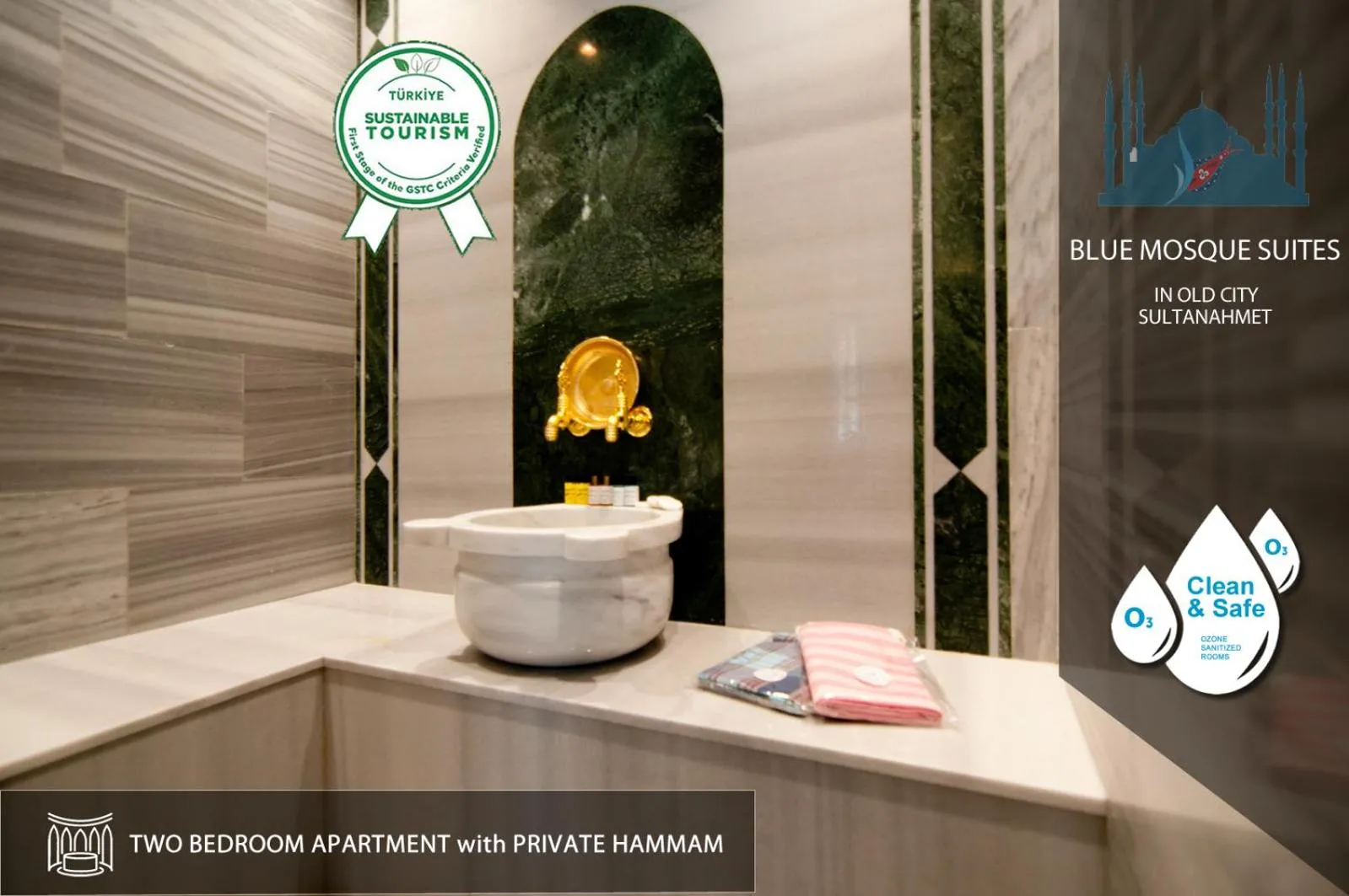 Two Bedroom Apartment with Private Hammam in Blue Mosque Suites 2 - Old City Sultanahmet