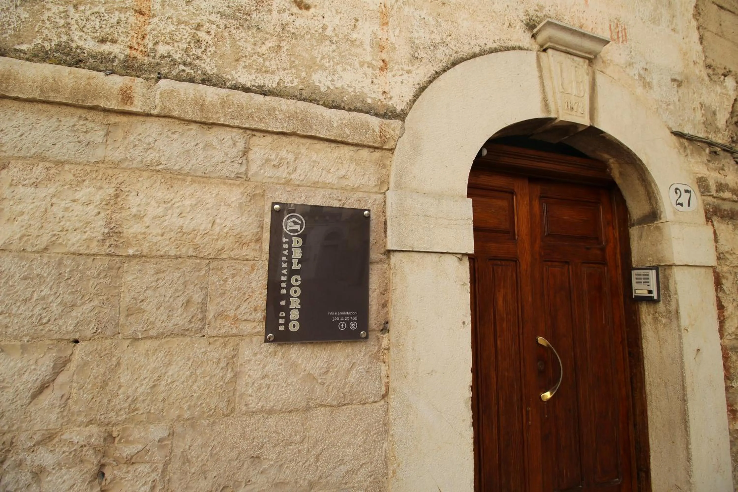 Facade/entrance in B&B Del Corso
