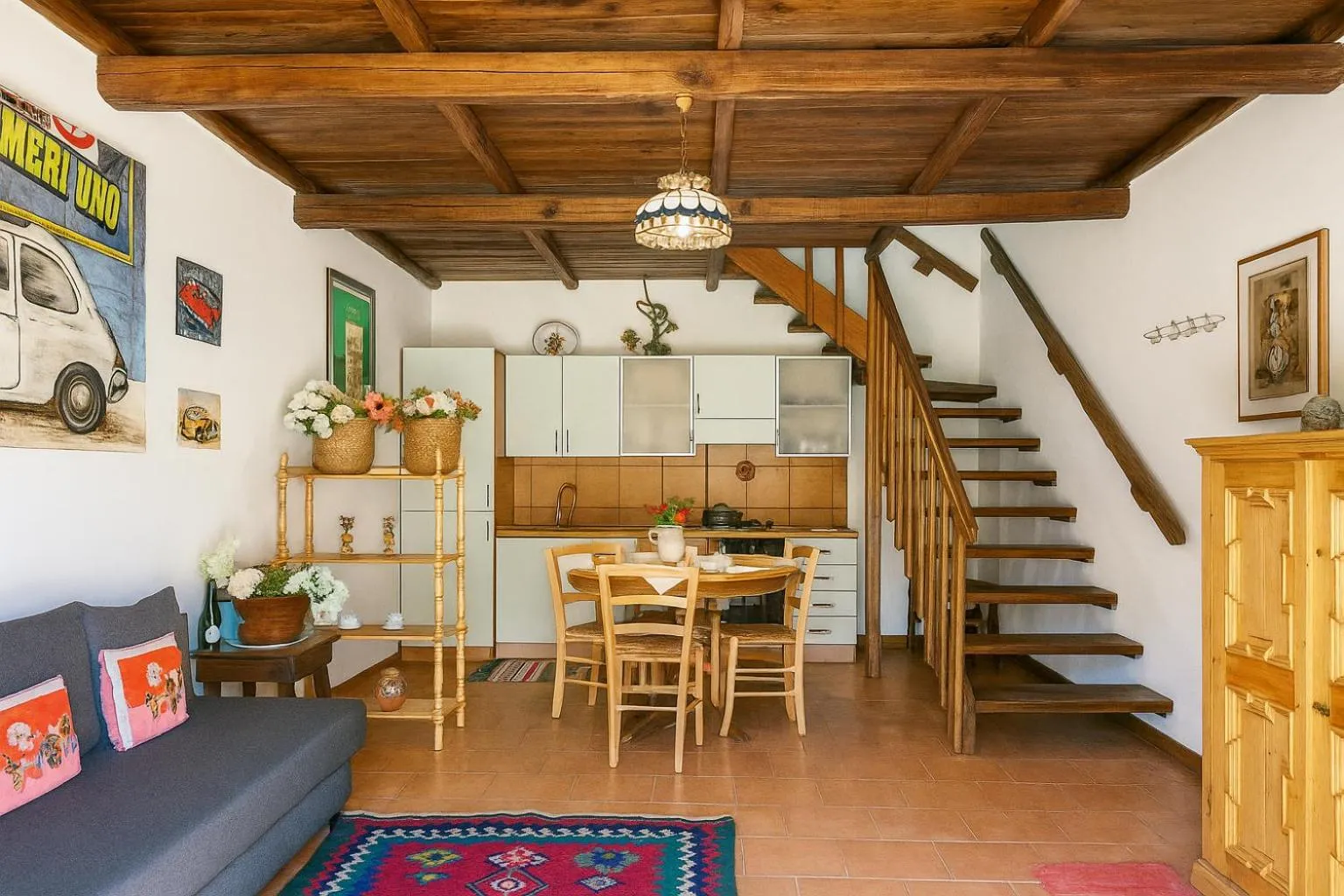 Communal lounge/ TV room in Selvicolle Country House