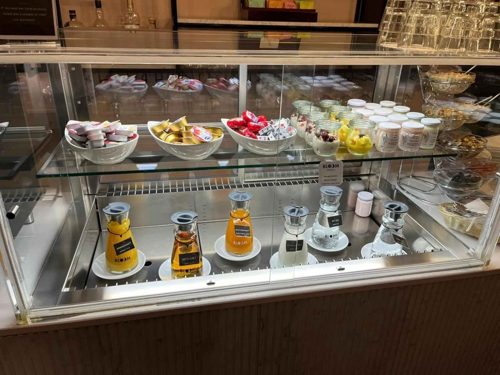 Buffet breakfast in BLOOM Boutique Hotel & Lounge Basel