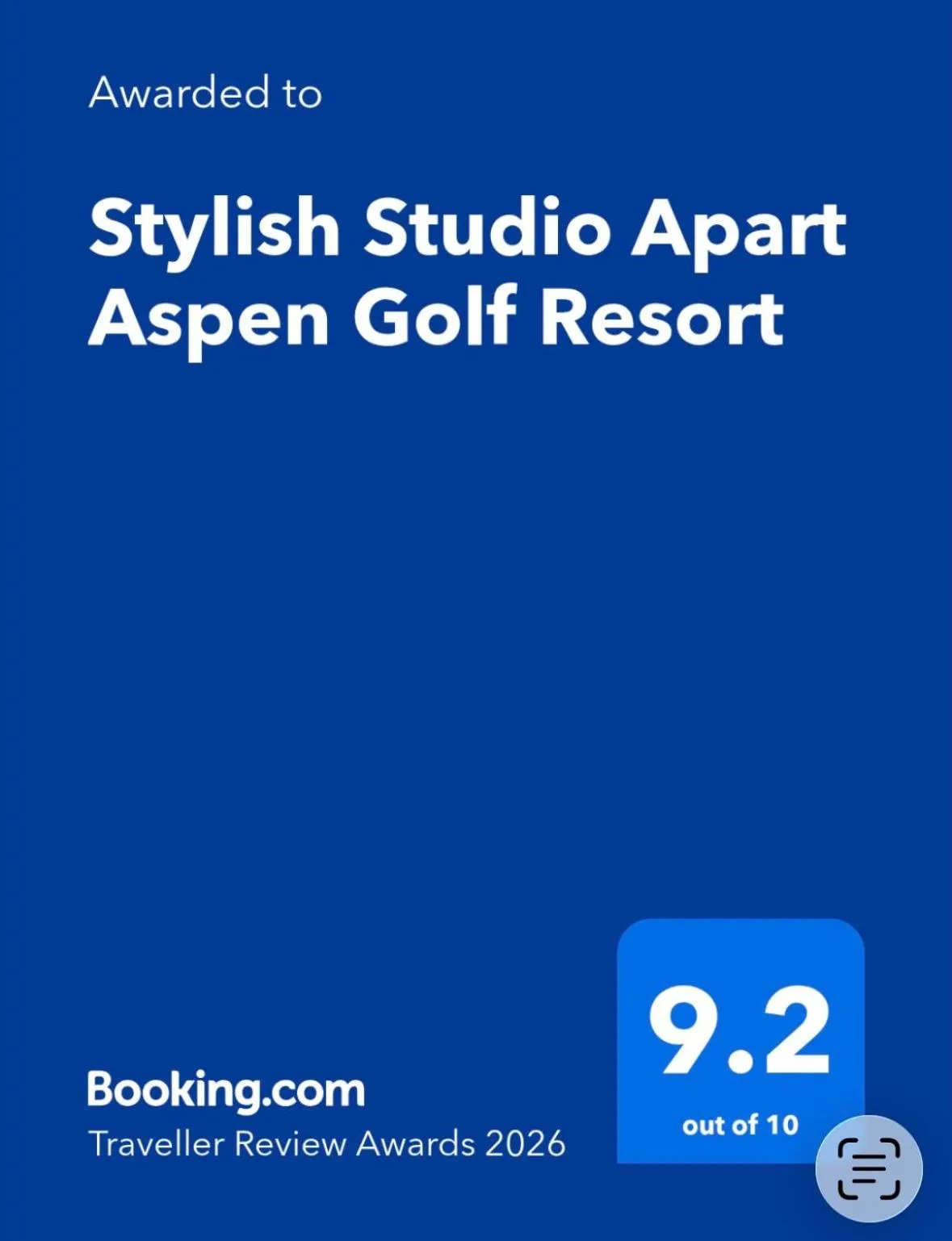 Stylish Studio Apart Aspen Golf Resort