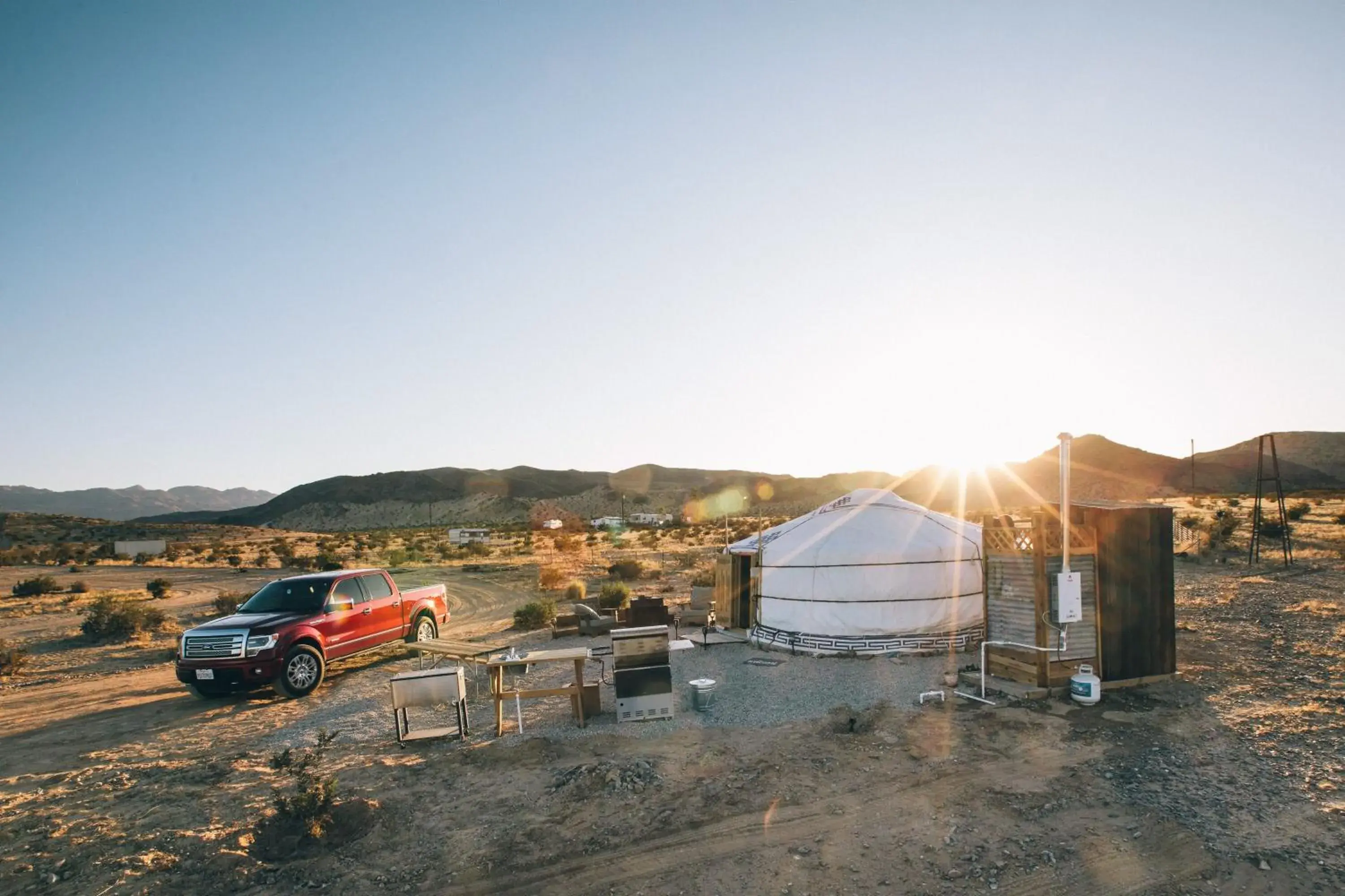 Stargazing Yurt No.1 in 28 Palms Ranch Stargazing Yurt No.1 in 28 Palms Ranch
