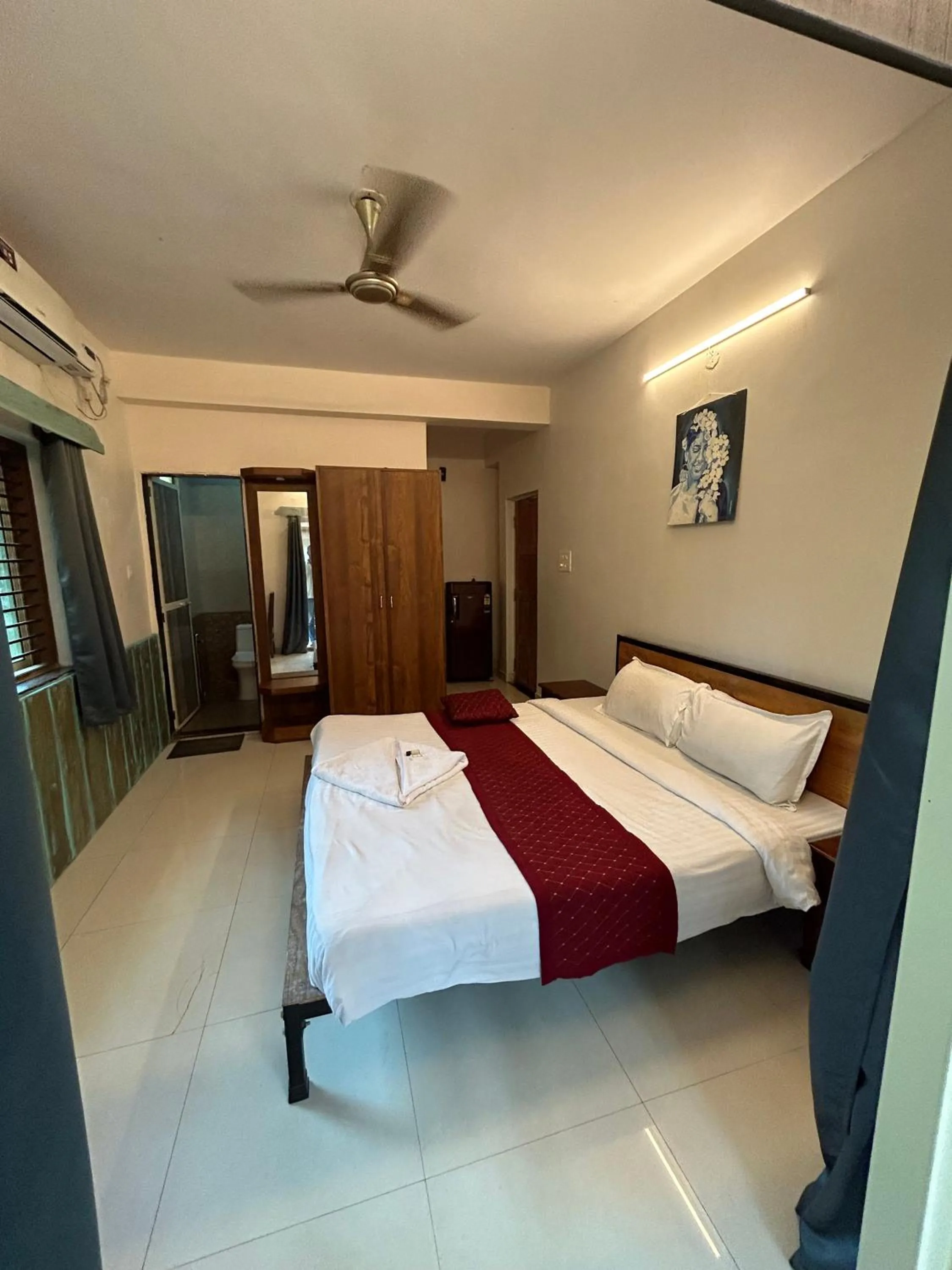 Bed in Shivam Bnb Mandrem Resort