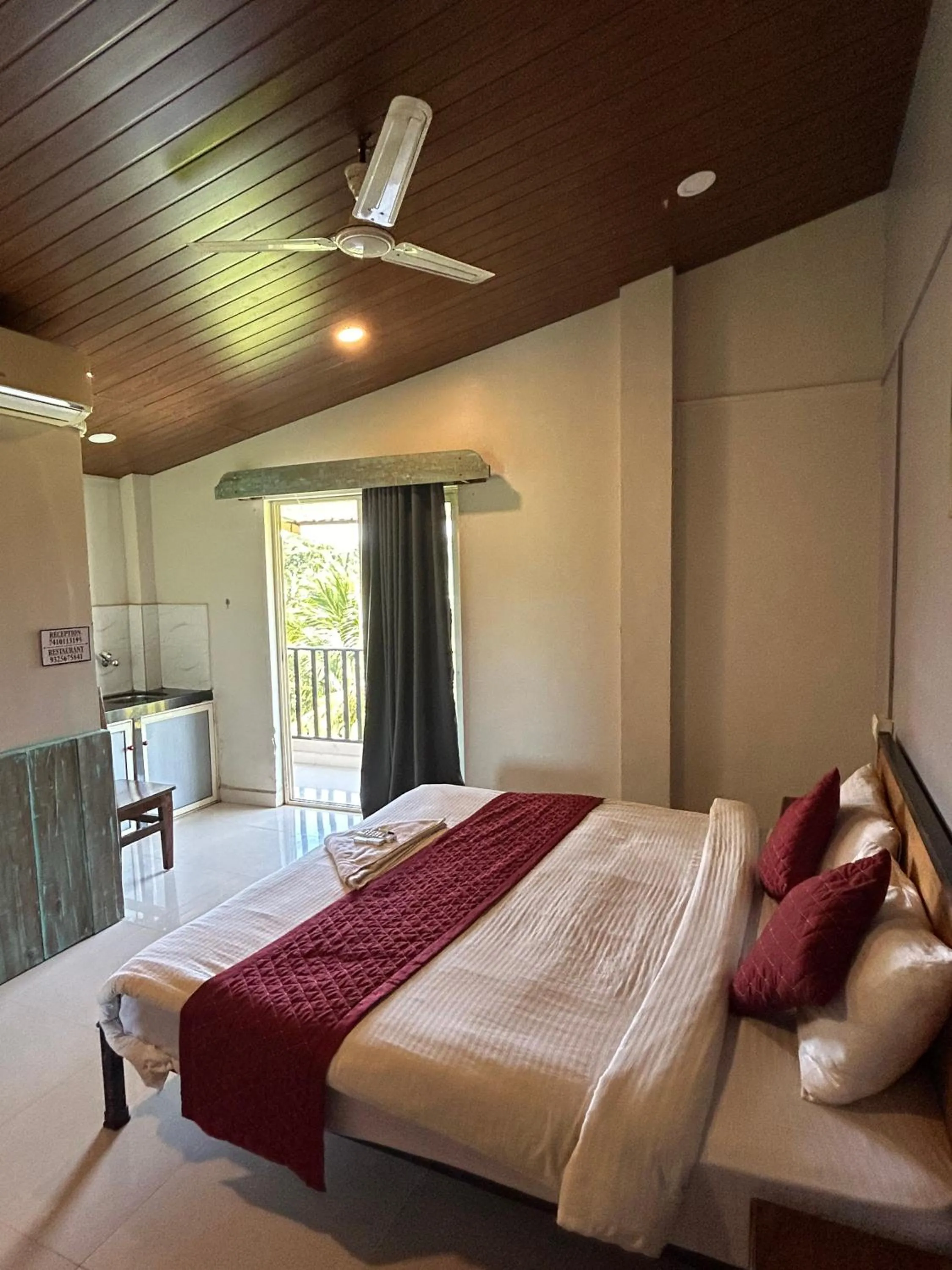Bed in Shivam Bnb Mandrem Resort
