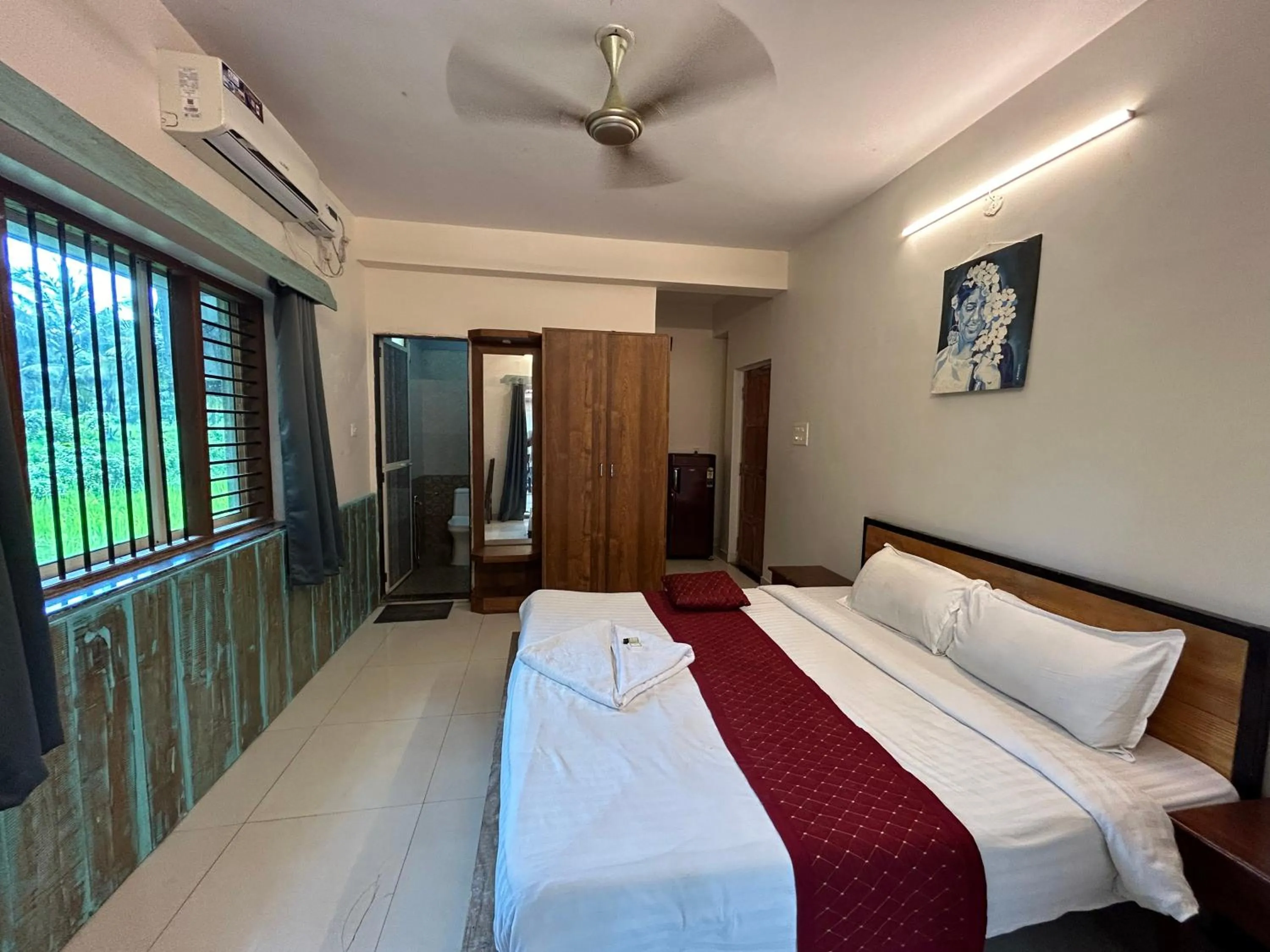 Bed in Shivam Bnb Mandrem Resort