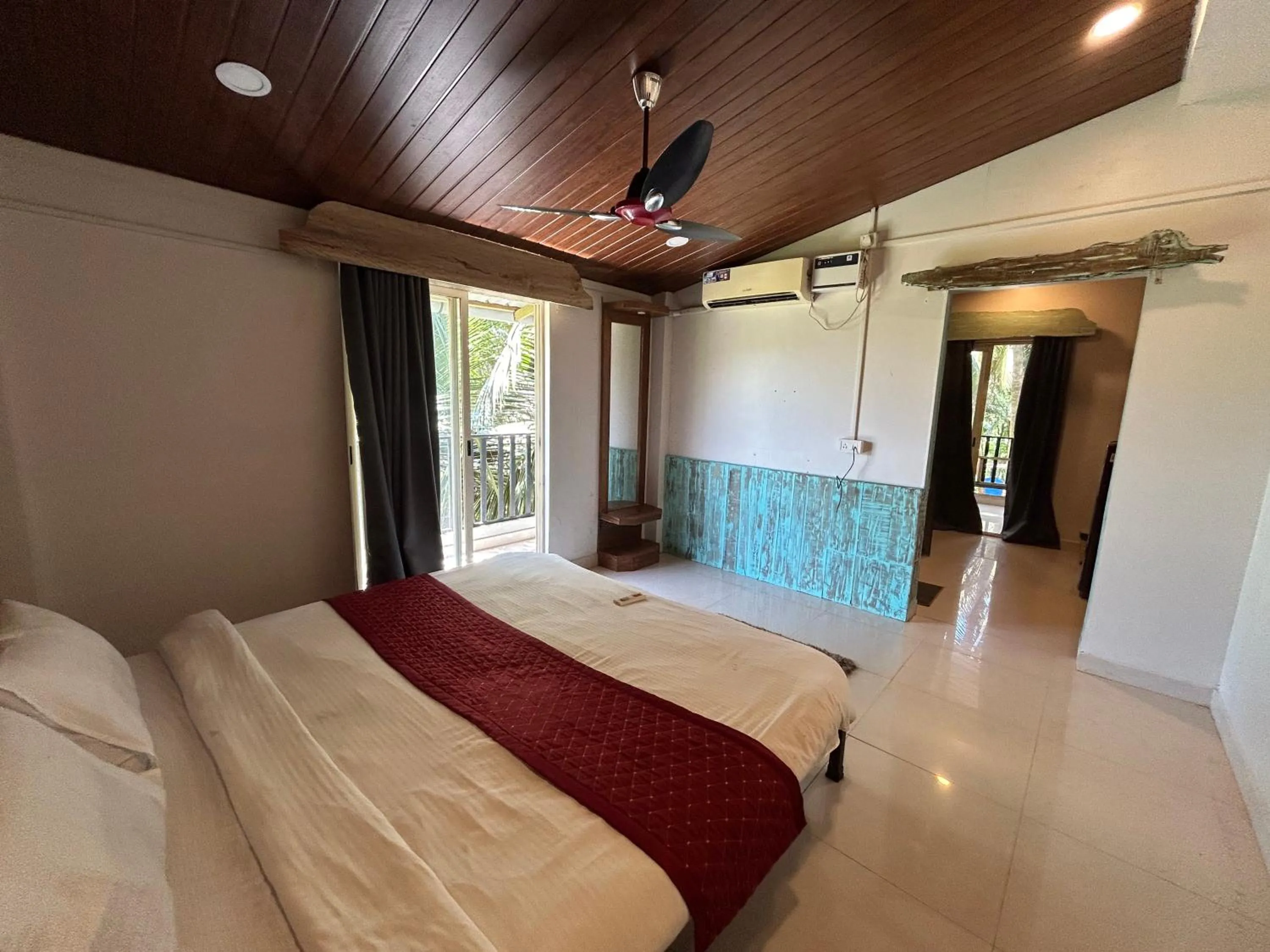 Bed in Shivam Bnb Mandrem Resort