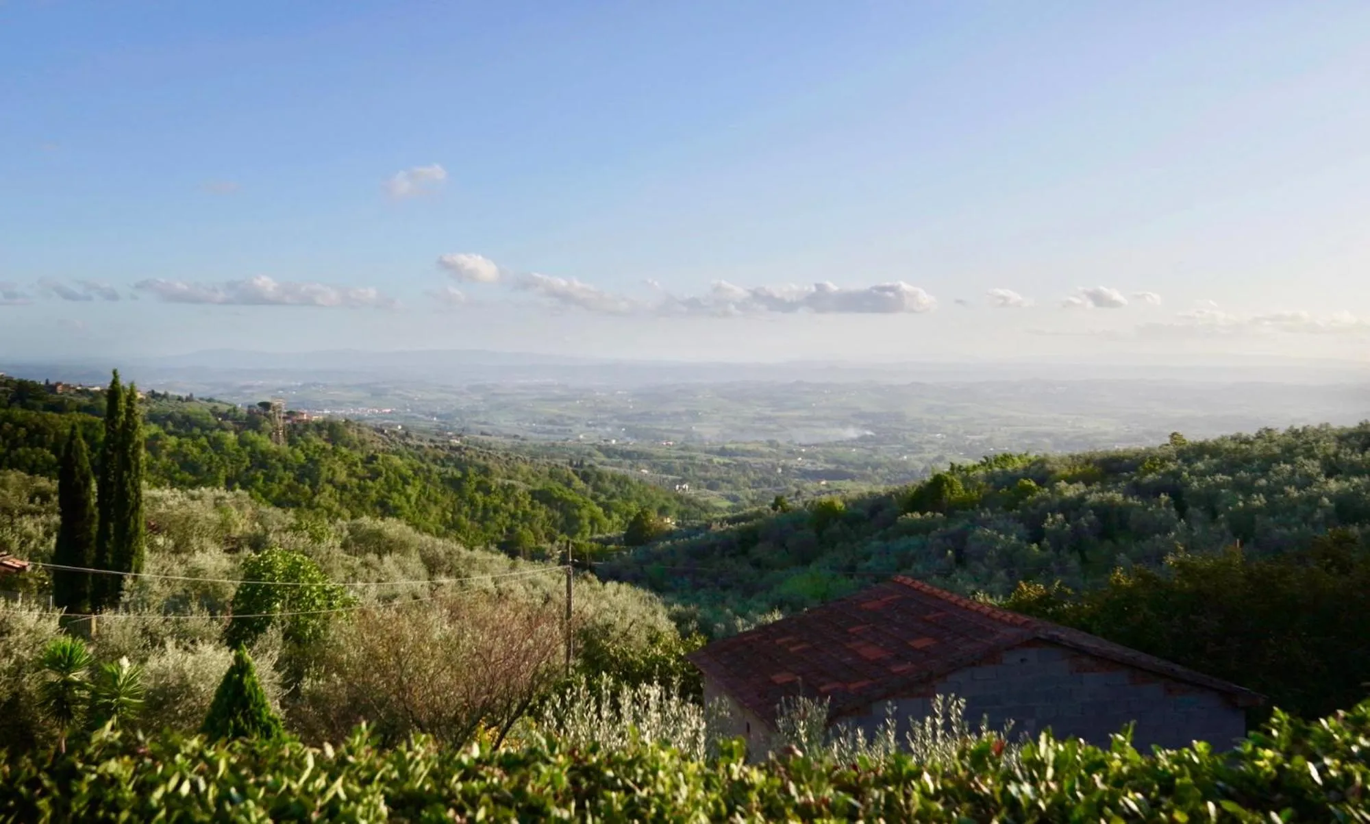 Landmark view in Villa del Parco in Tuscany