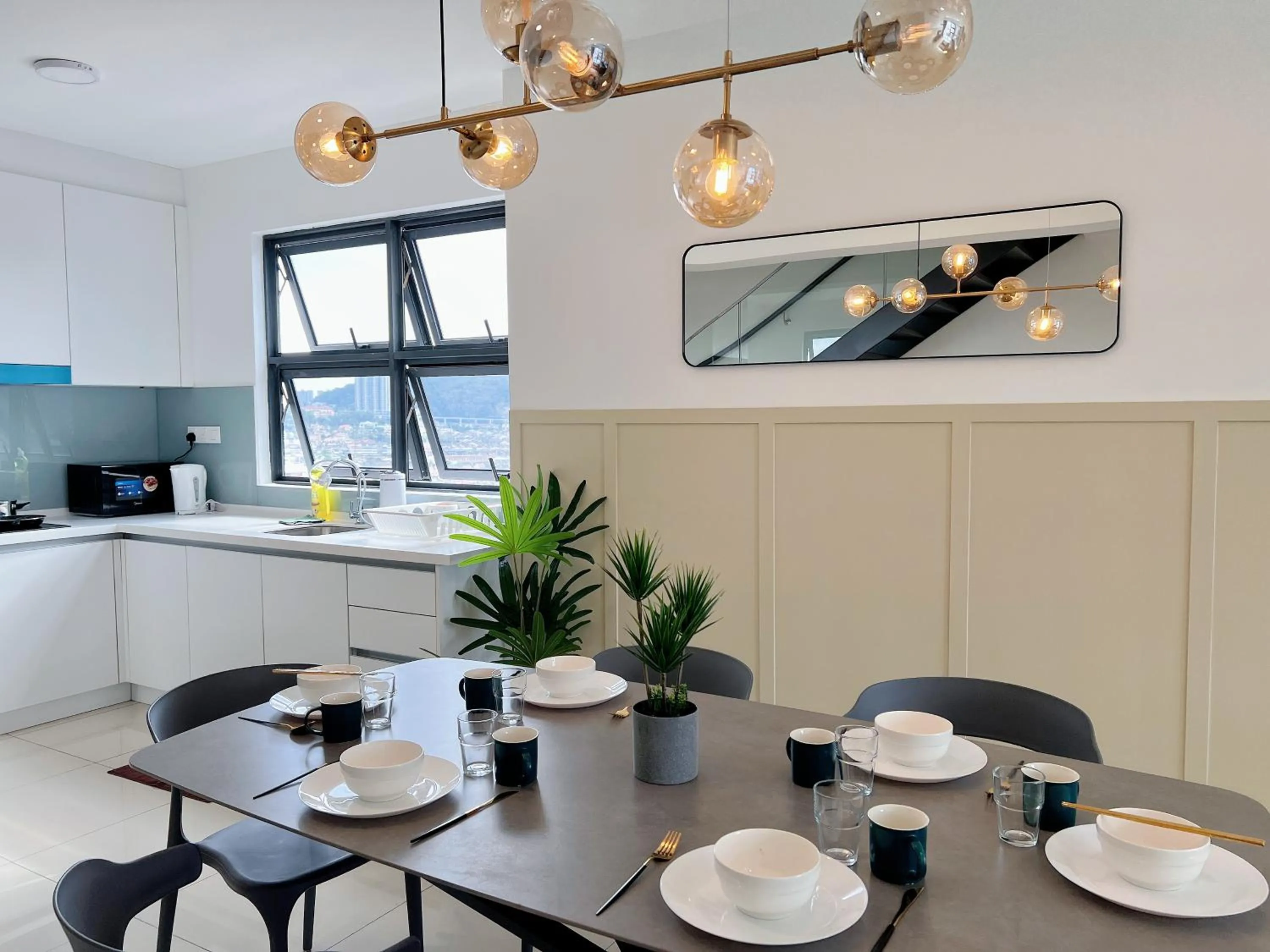 Dining area in EkoCheras Designer Suite by Moka @ Cheras