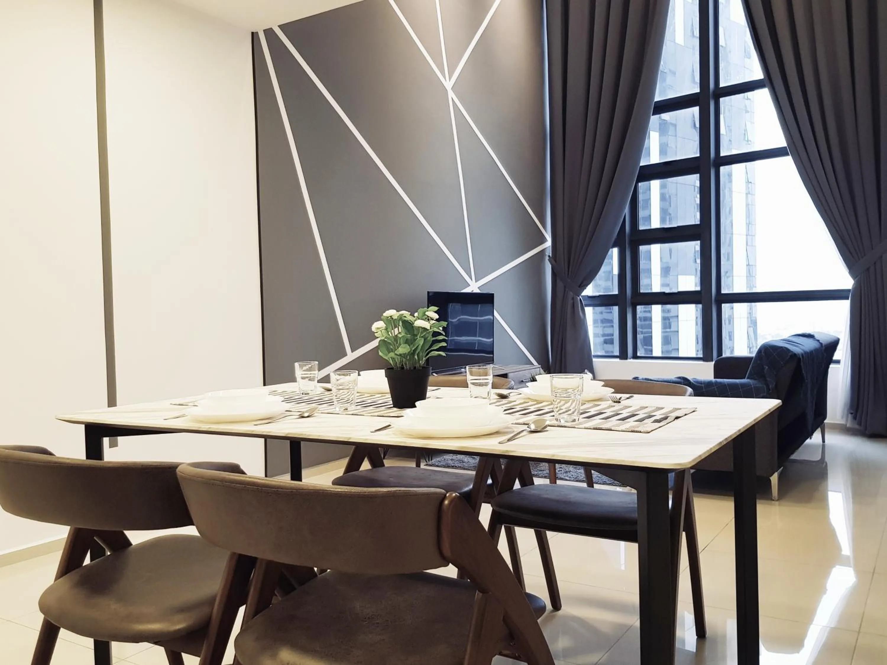 Living room in EkoCheras Designer Suite by Moka @ Cheras