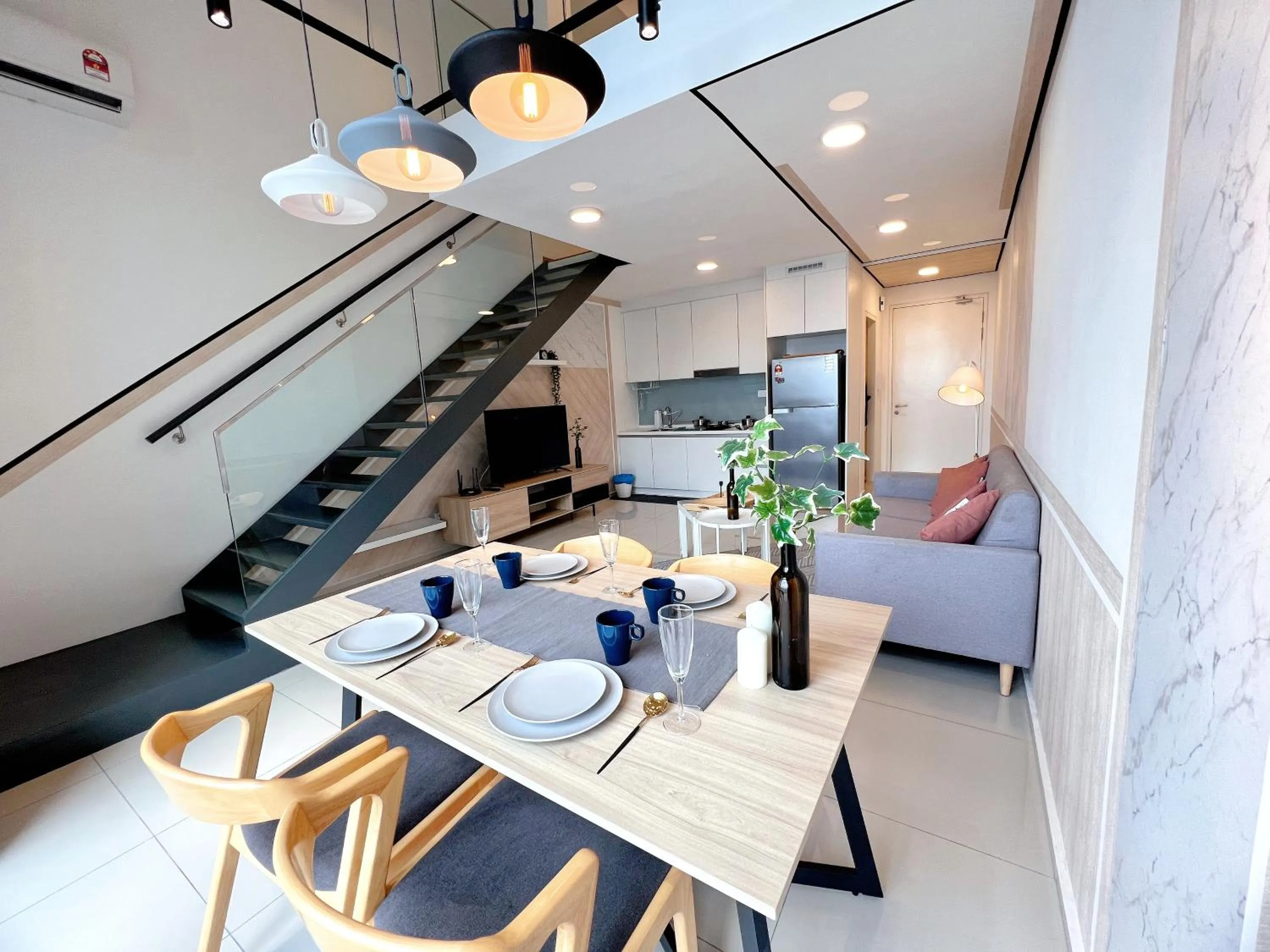 Dining area in EkoCheras Designer Suite by Moka @ Cheras