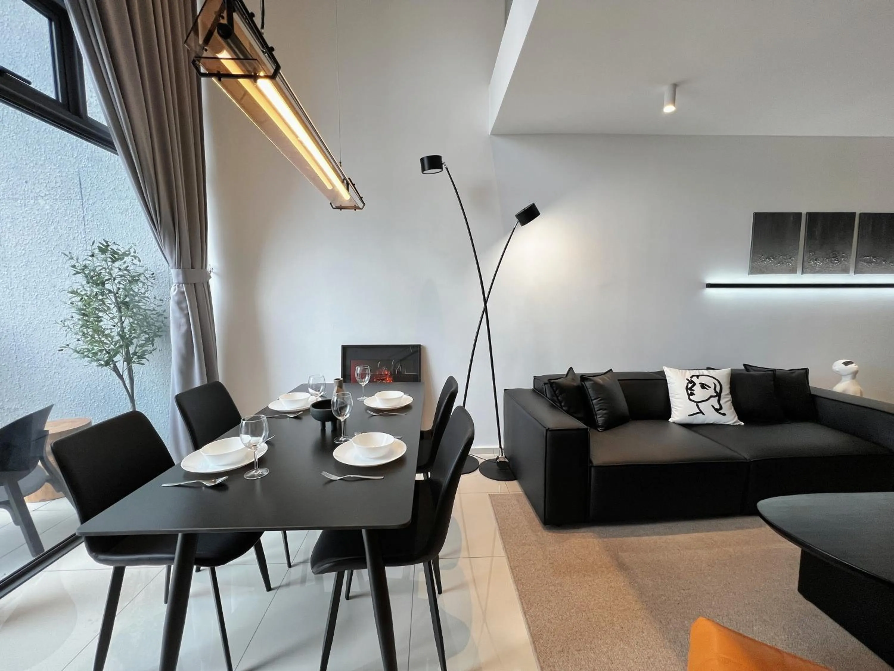 Dining area in EkoCheras Designer Suite by Moka @ Cheras