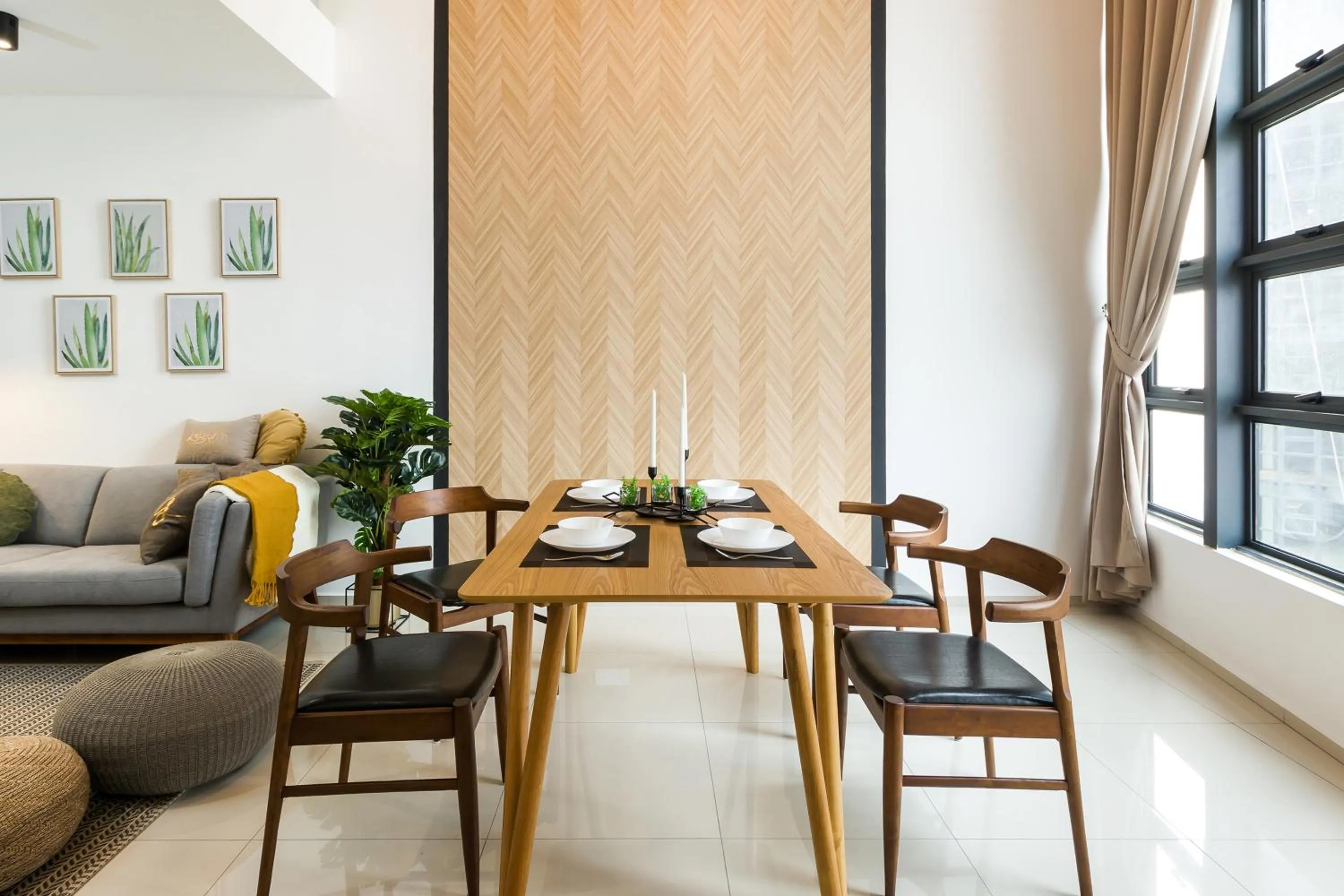 Seating area in EkoCheras Designer Suite by Moka @ Cheras