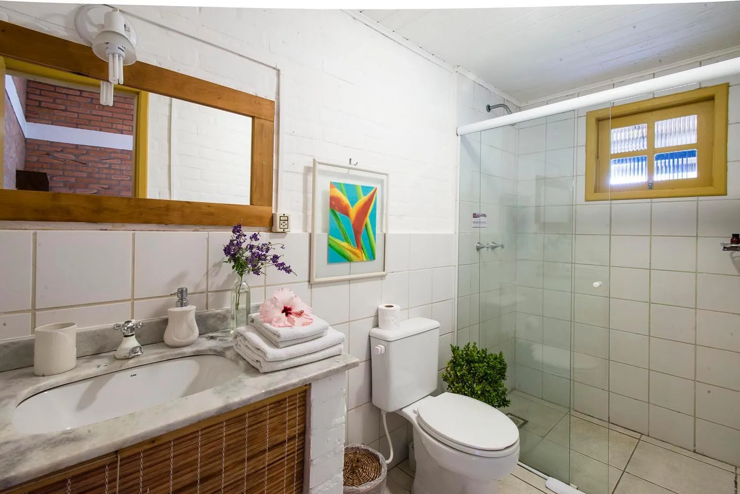 Bathroom in Pousada Mevlana Garden