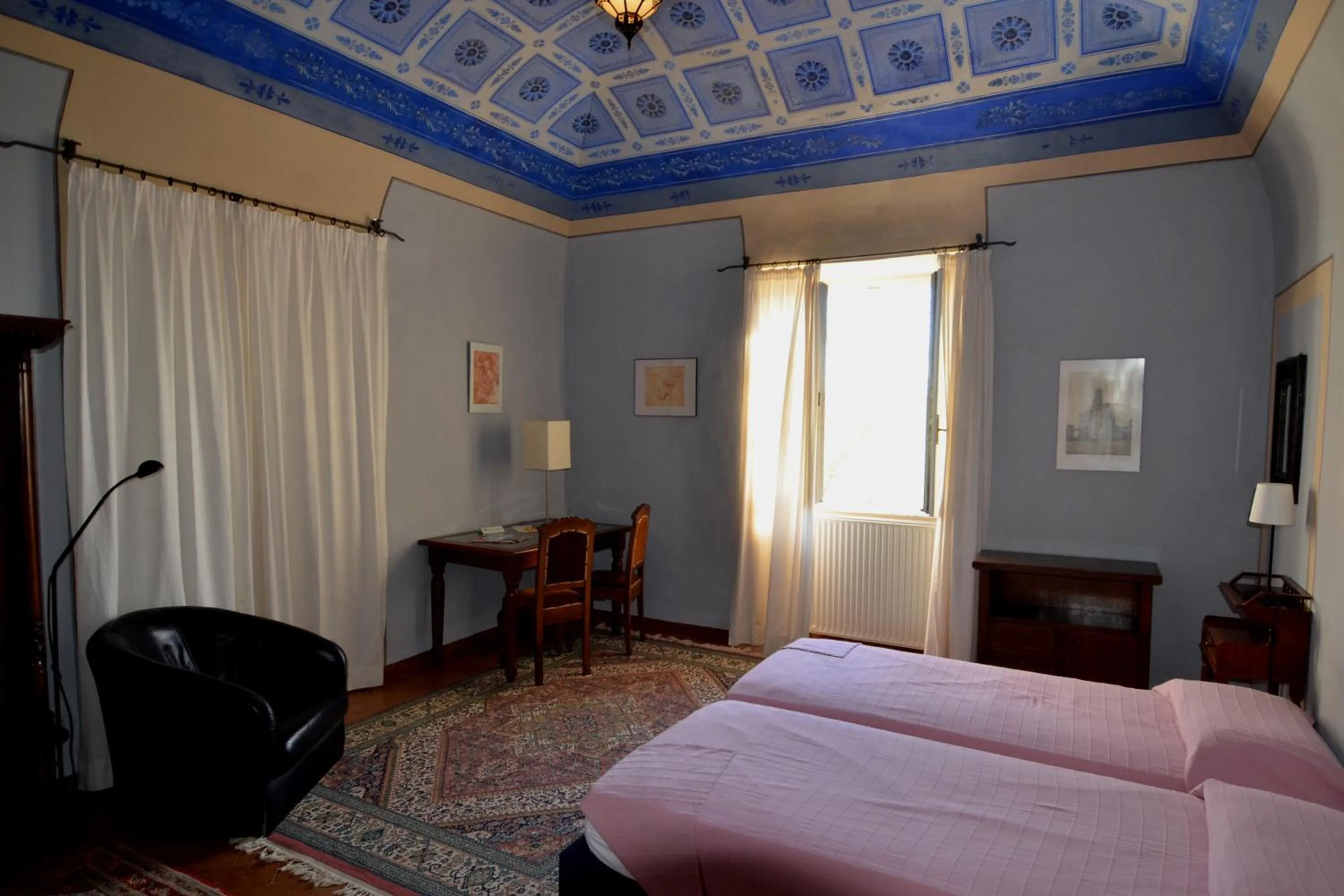 Photo of the whole room, Bed in Villa Palagione Centro Interculturale
