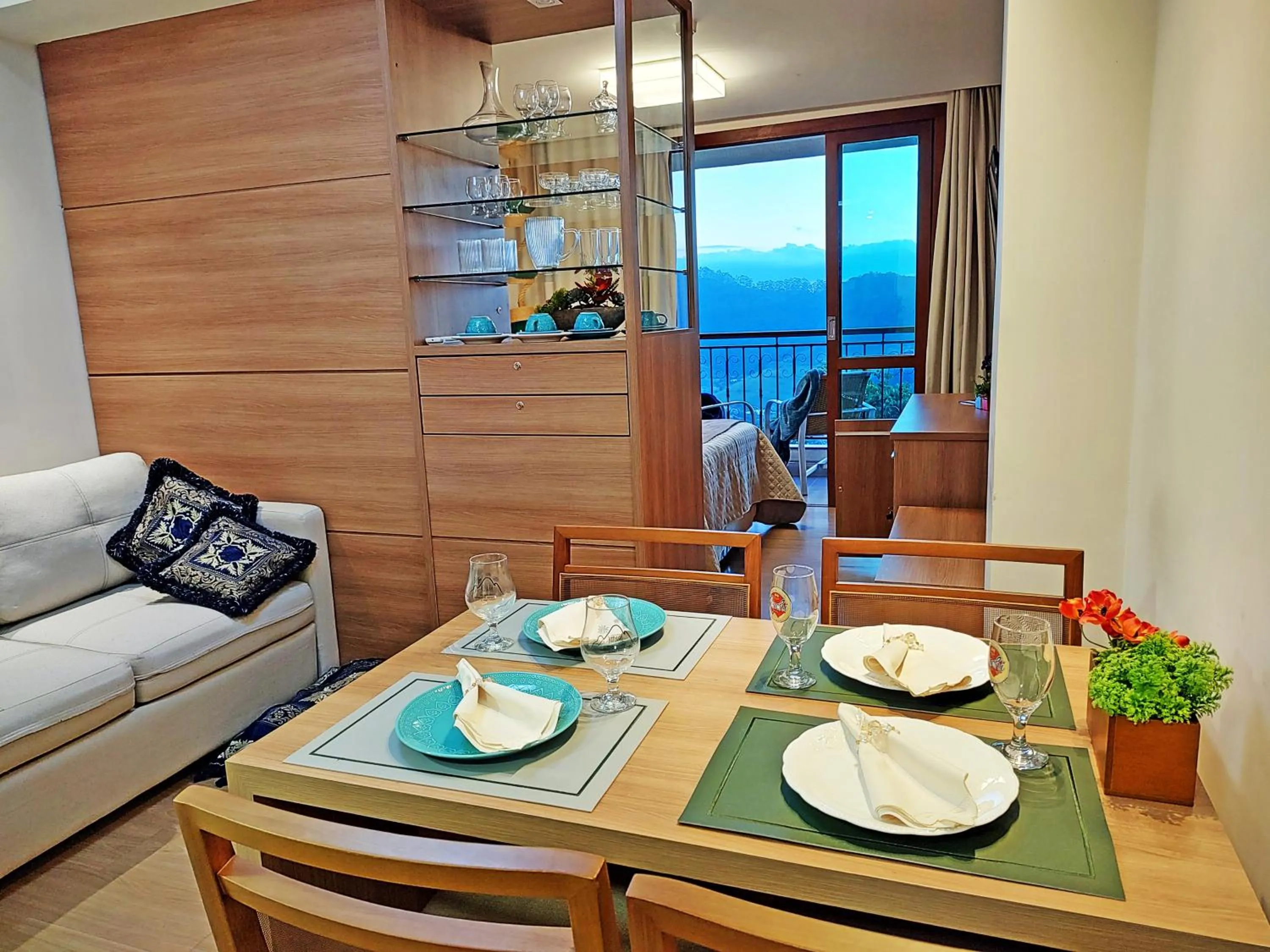 Living room in FLAT VARANDA PEDRA AZUL - Vista Azul Apart Hotel