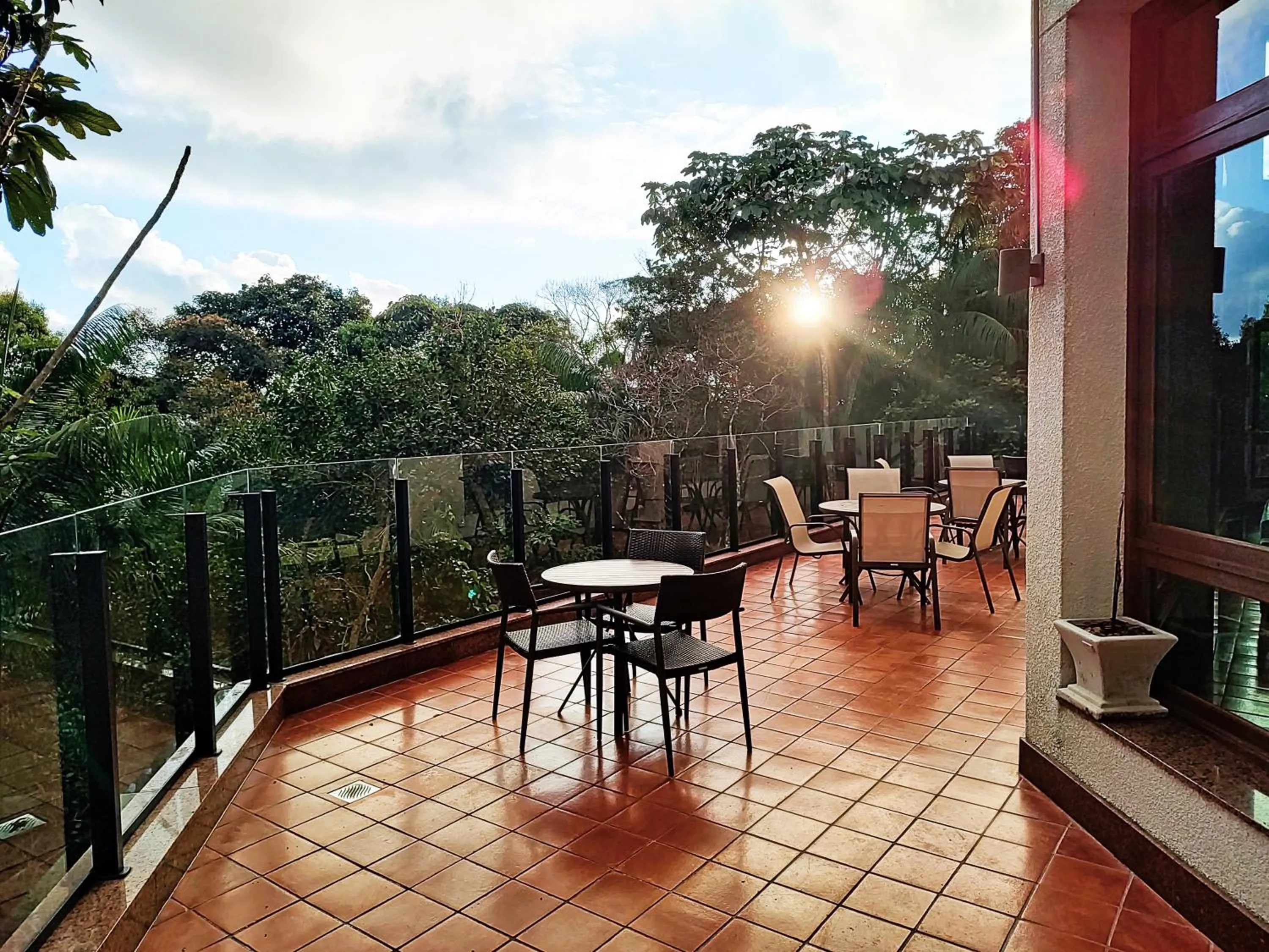 Patio in FLAT VARANDA PEDRA AZUL - Vista Azul Apart Hotel