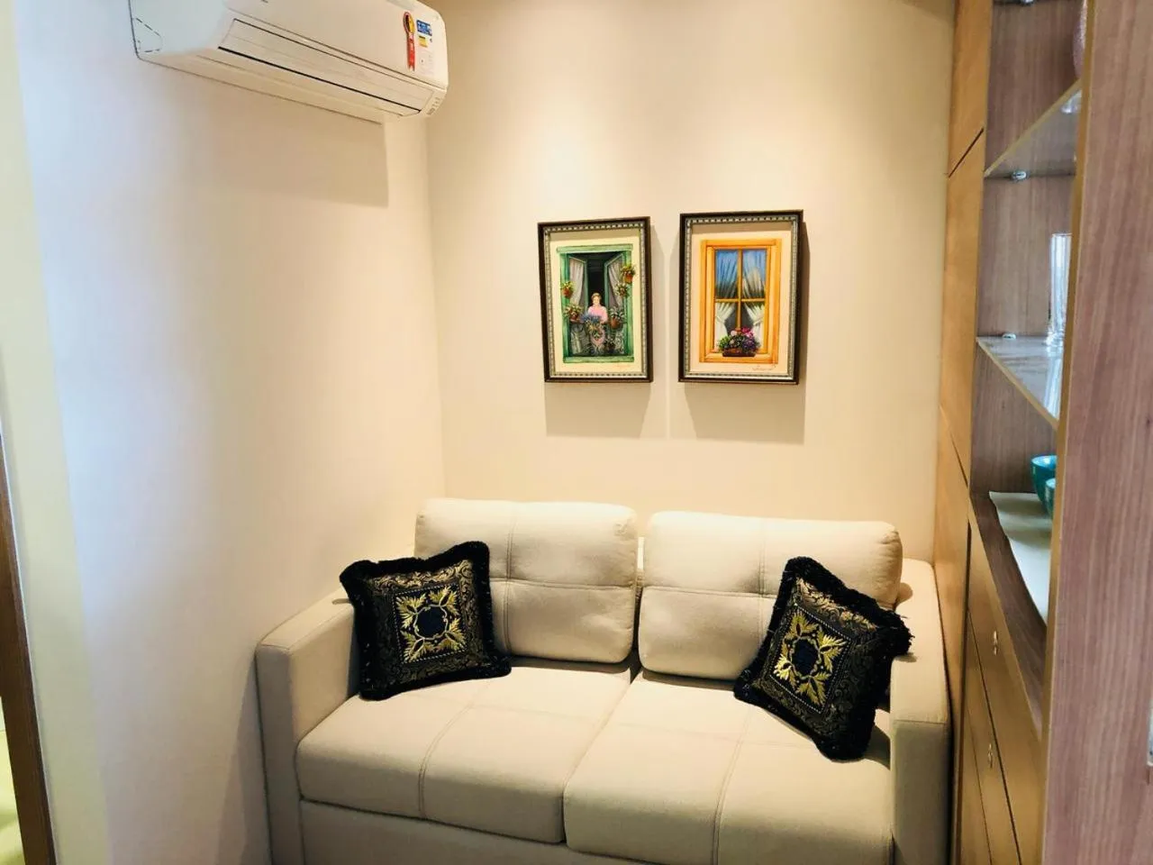 Living room in FLAT VARANDA PEDRA AZUL - Vista Azul Apart Hotel