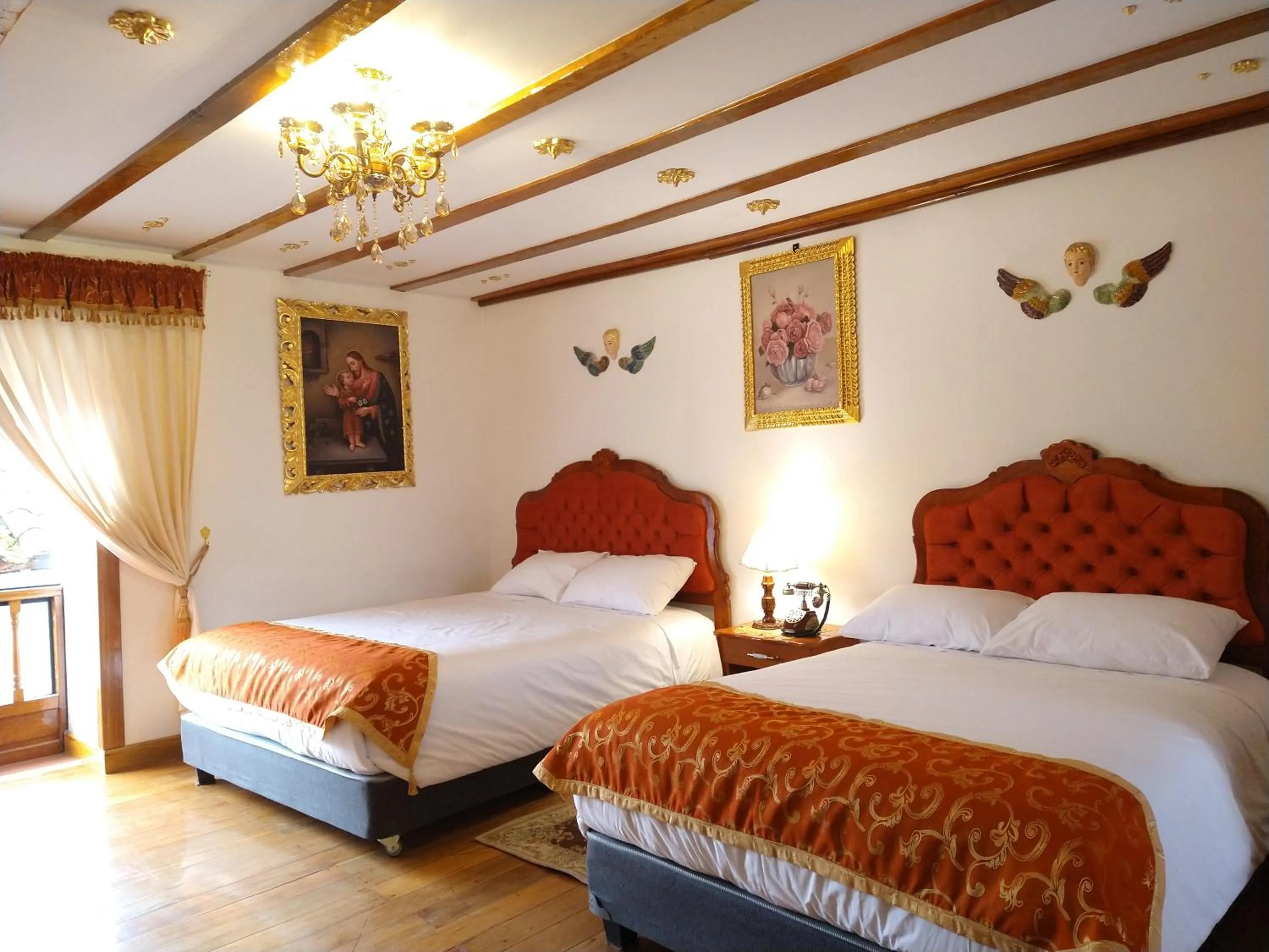 Bed in Casona Corrales Hotel Boutique