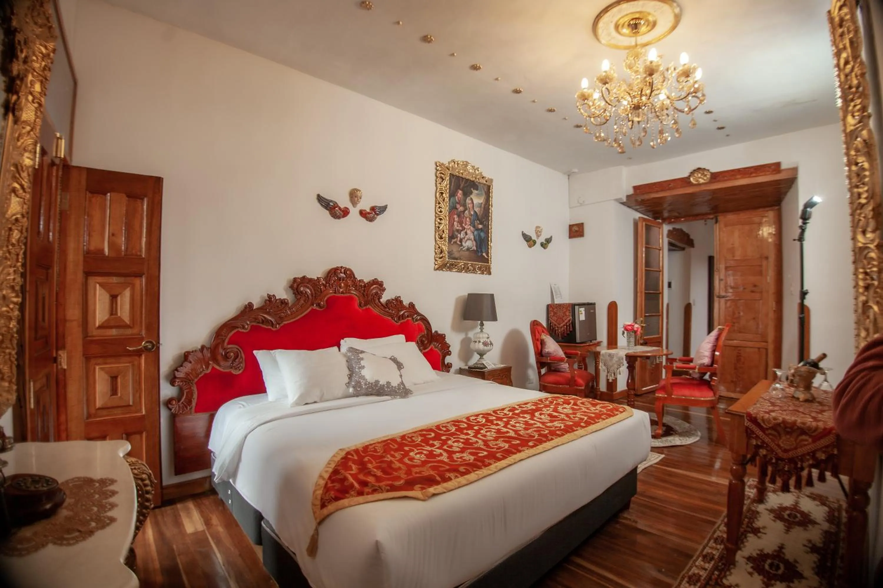 Bed in Casona Corrales Hotel Boutique