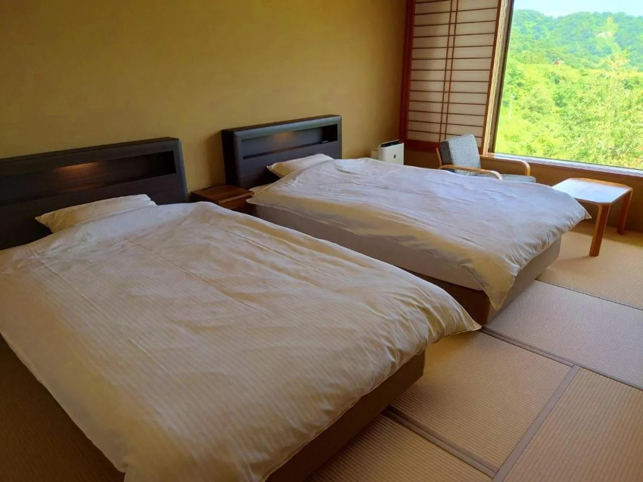 Bed in Sasakura onsen Ryuunso