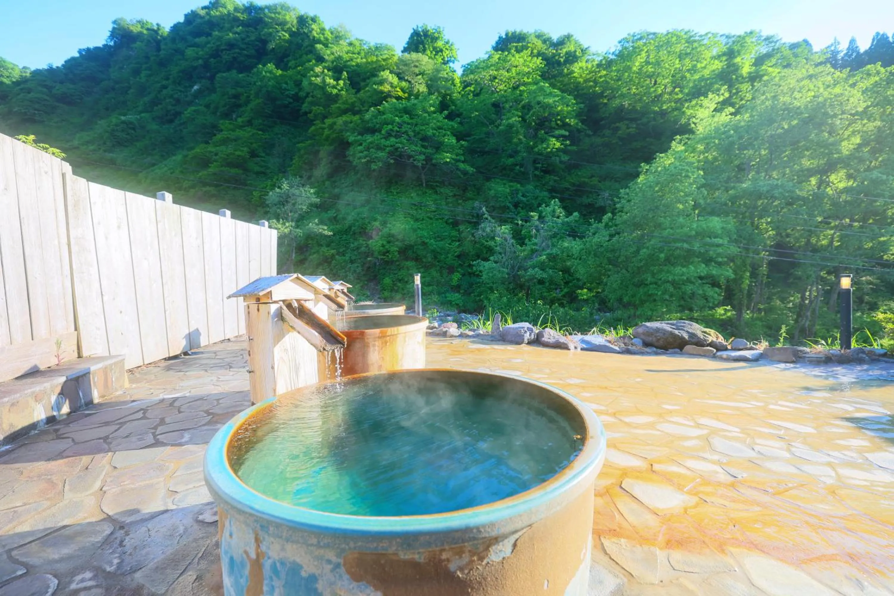 Natural landscape in Sasakura onsen Ryuunso