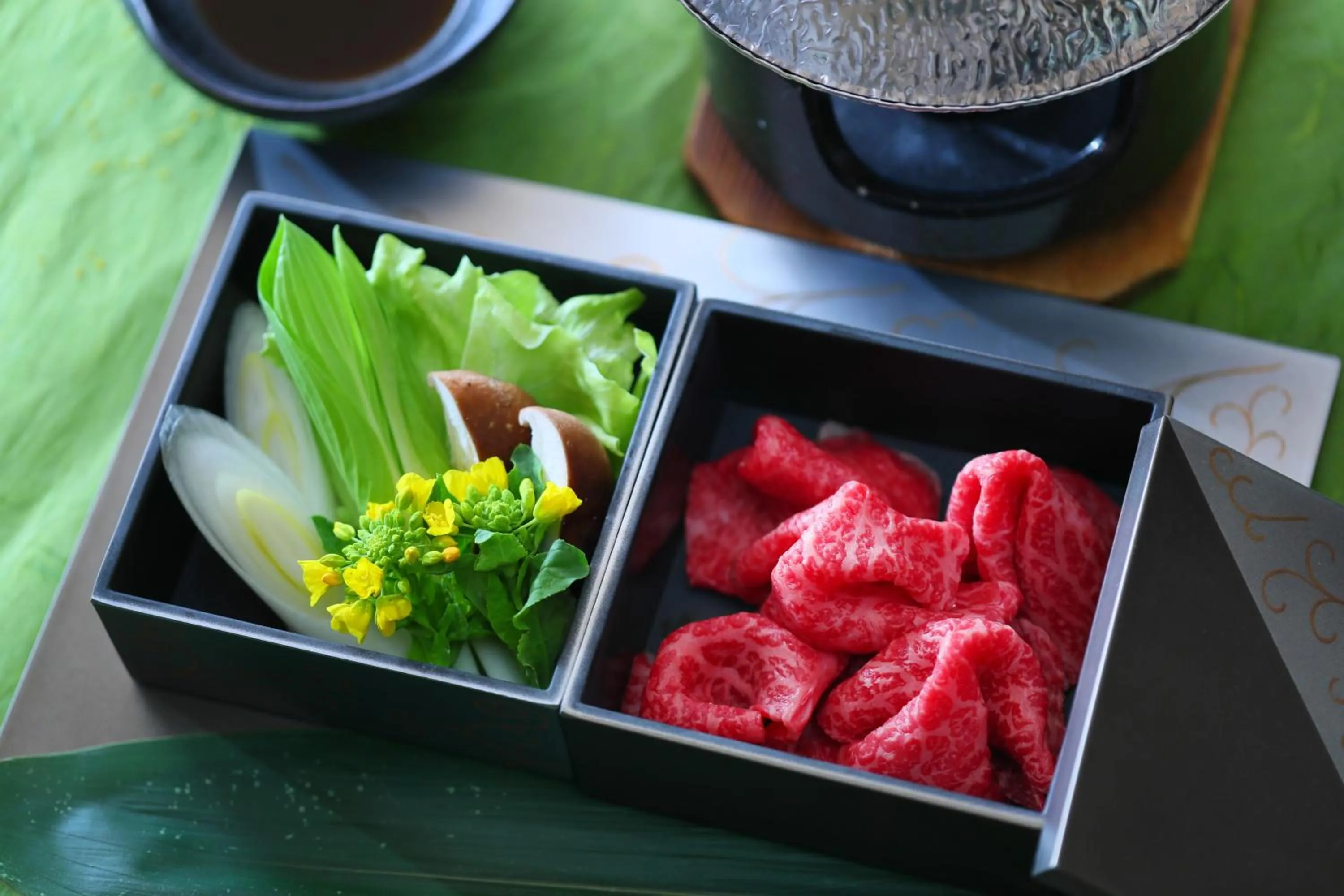 Food in Sasakura onsen Ryuunso