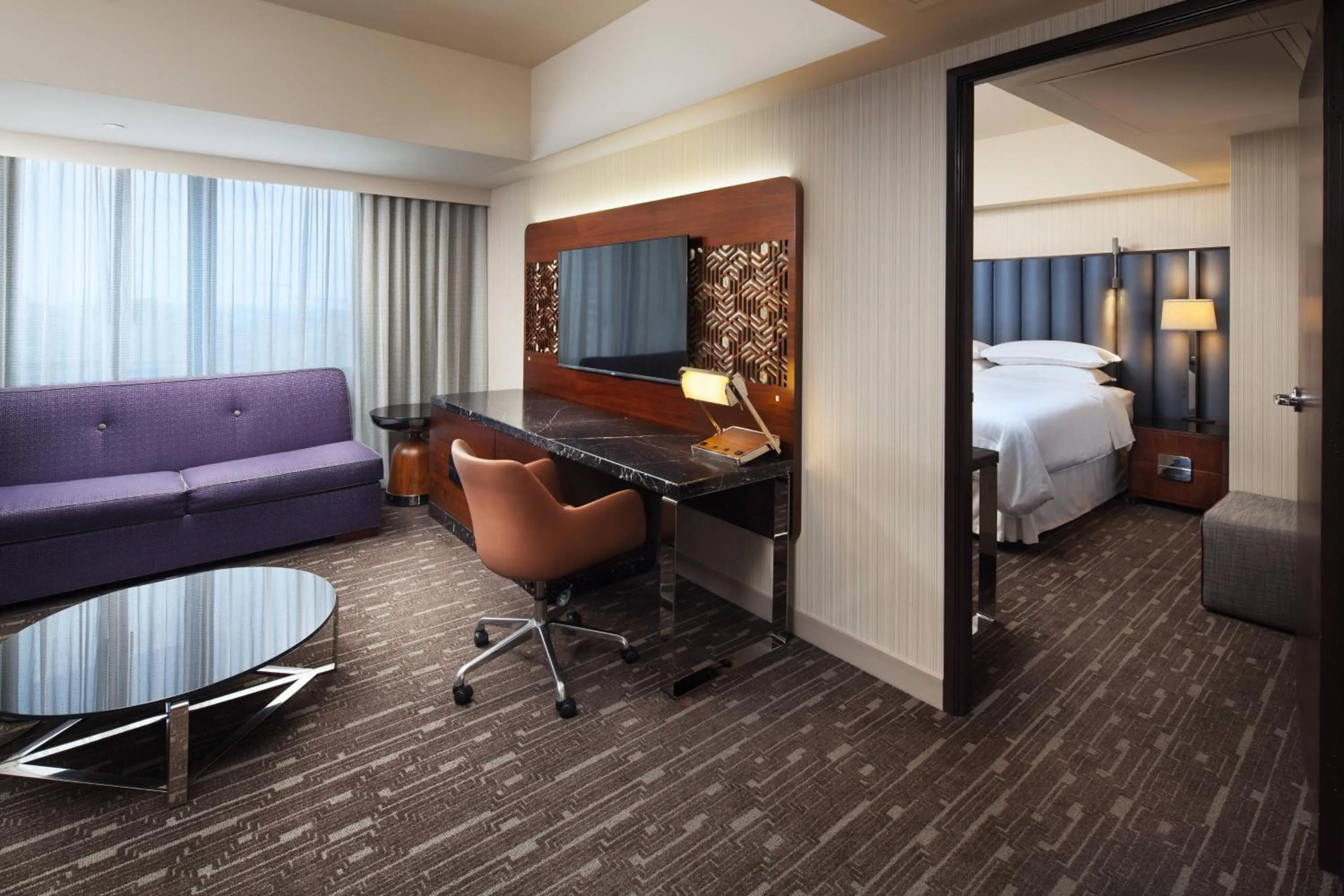 Photo of the whole room, Bed in Sheraton Grand Los Angeles