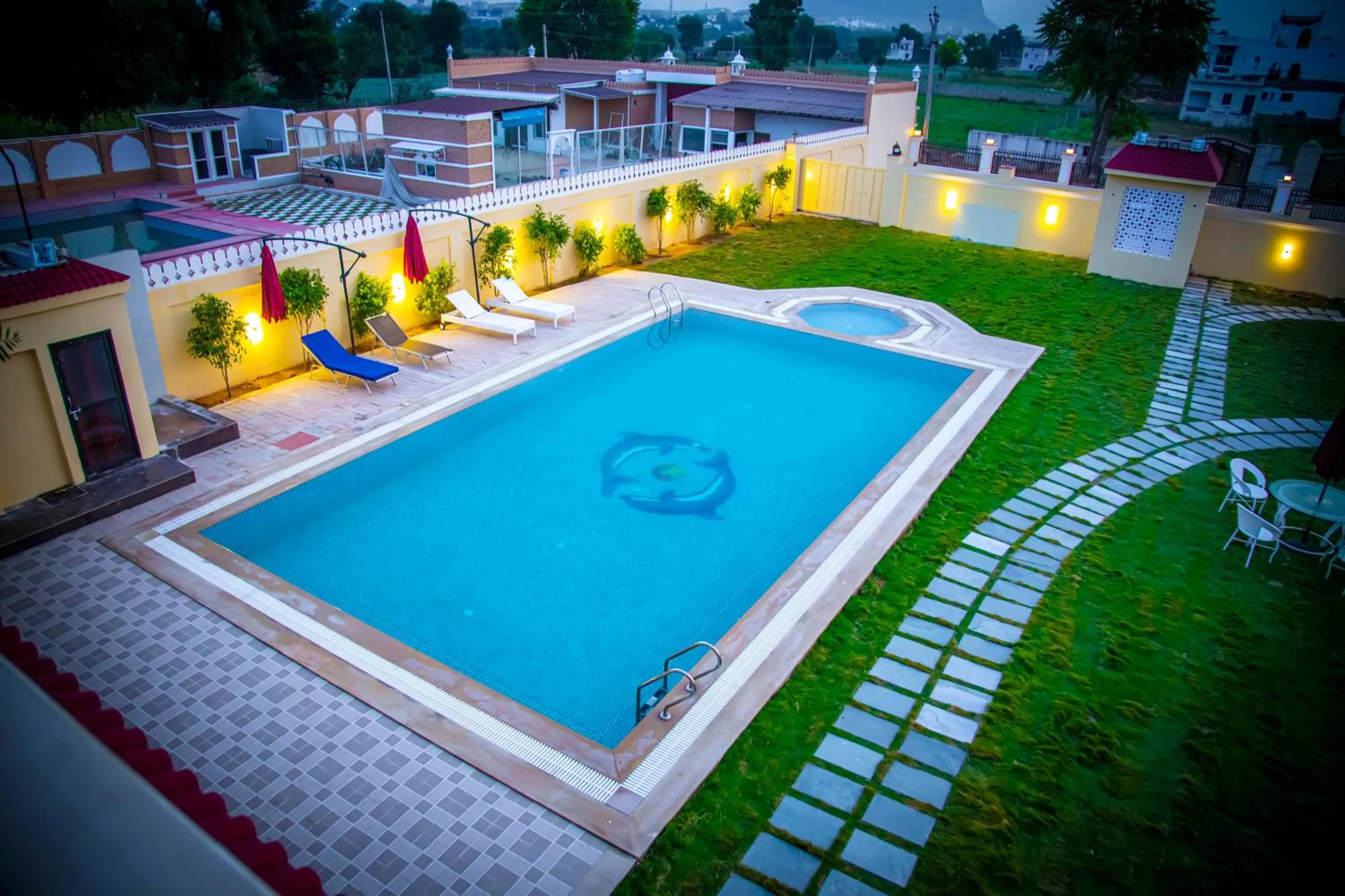 Pool view in The Green Genius Resort